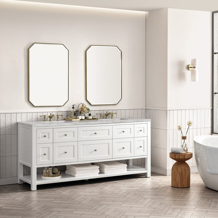 Bright White / Victorian Silver - 3 Faucet Holes
