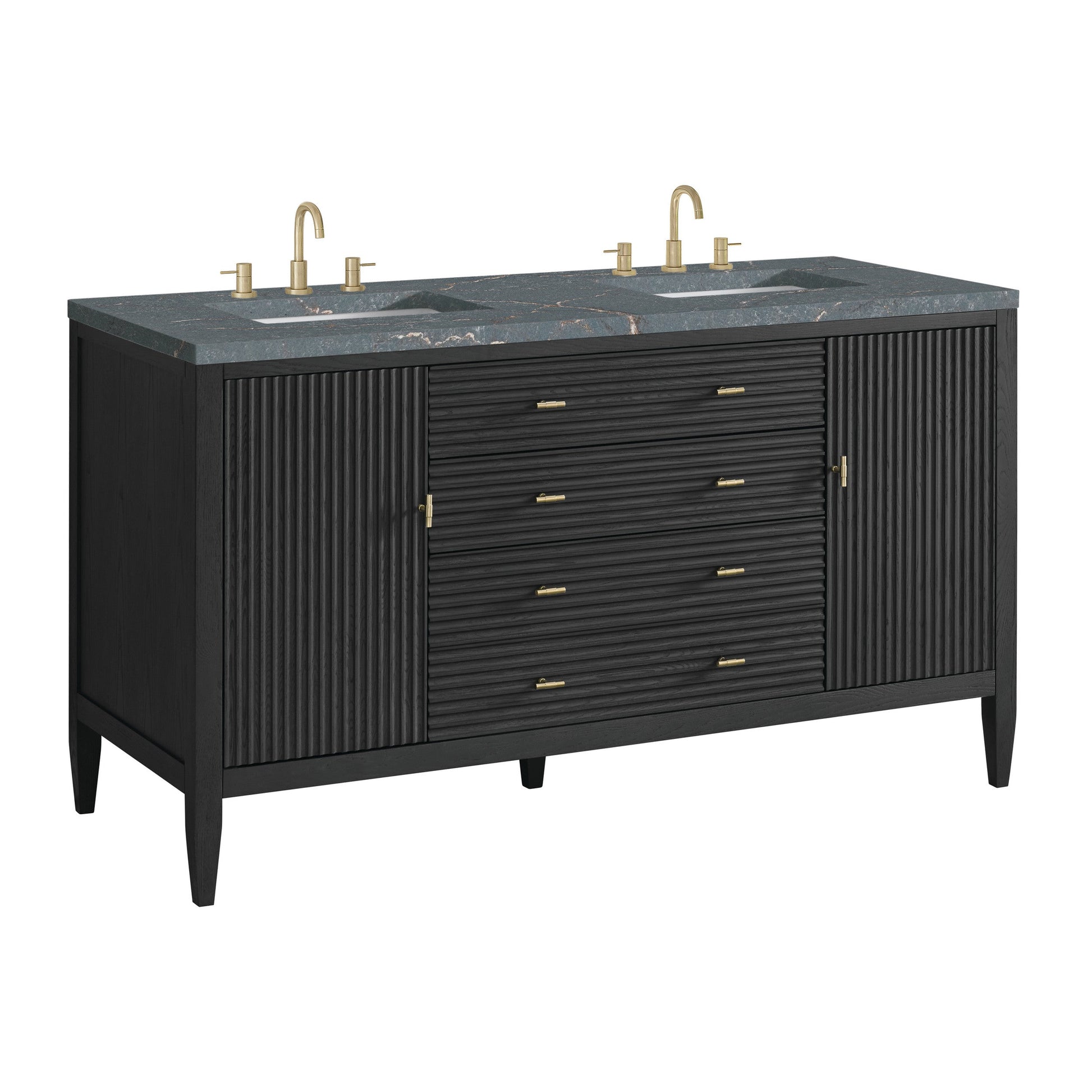 Carbon Oak / Parisien Bleu - 3 Faucet Holes