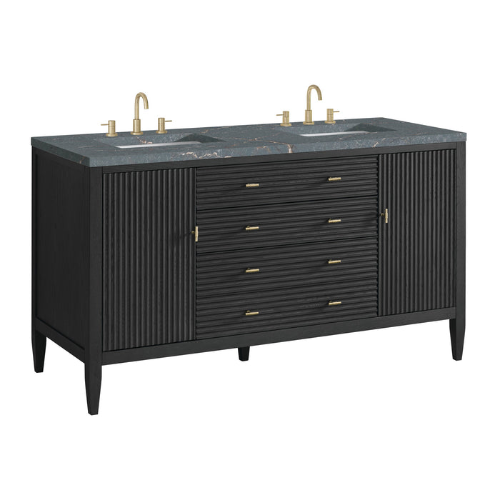 Carbon Oak / Parisien Bleu - 3 Faucet Holes