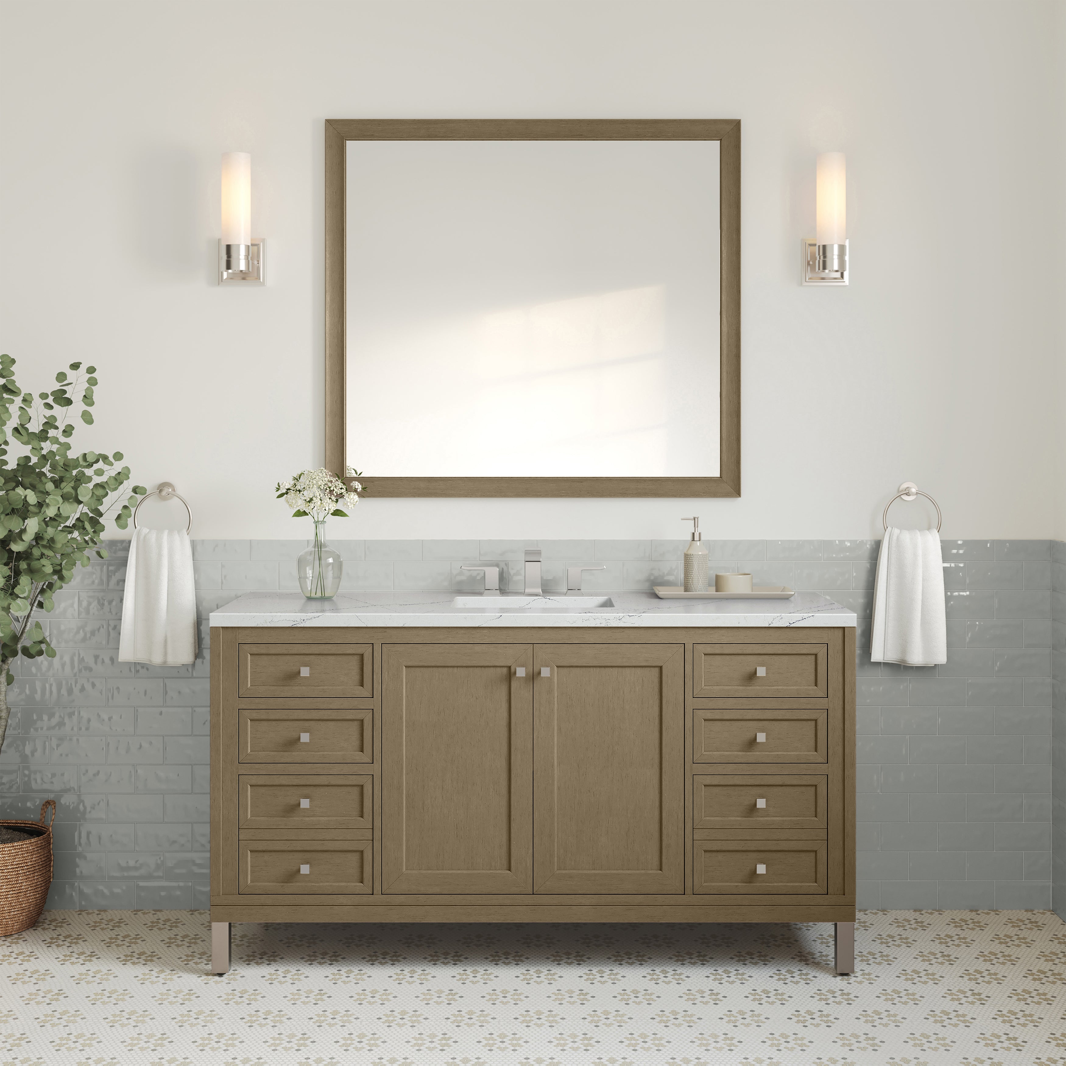 Walnut Whisper / Ethereal Noctis - 3 Faucet Holes