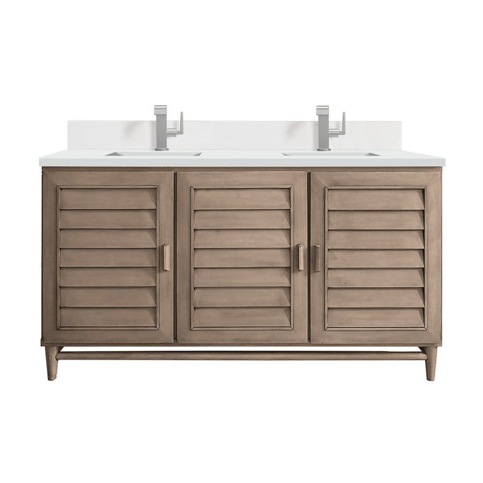 Whitewashed Walnut / White Zeus - 1 Faucet Hole