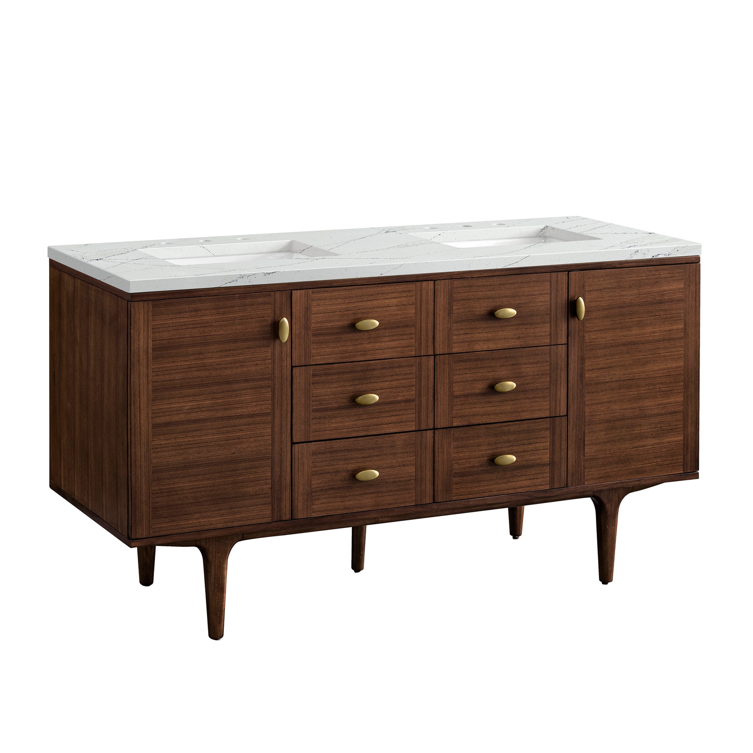 Mid-Century Walnut / Ethereal Noctis - 3 Faucet Holes