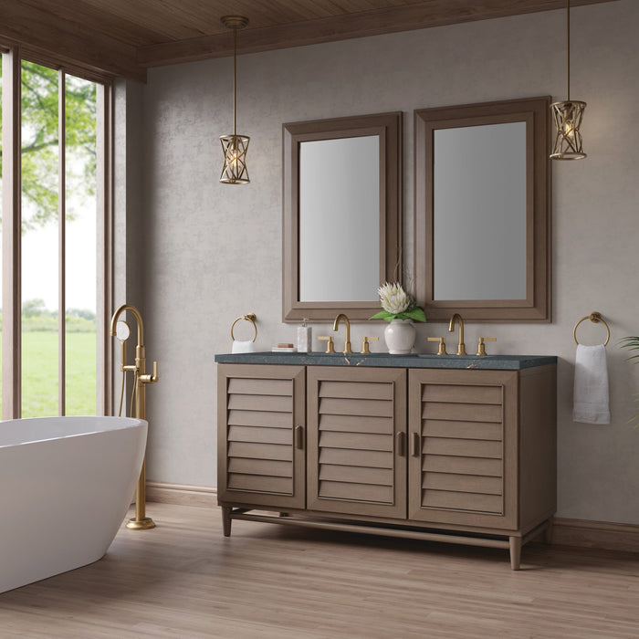 Whitewashed Walnut / Parisien Bleu - 3 Faucet Holes