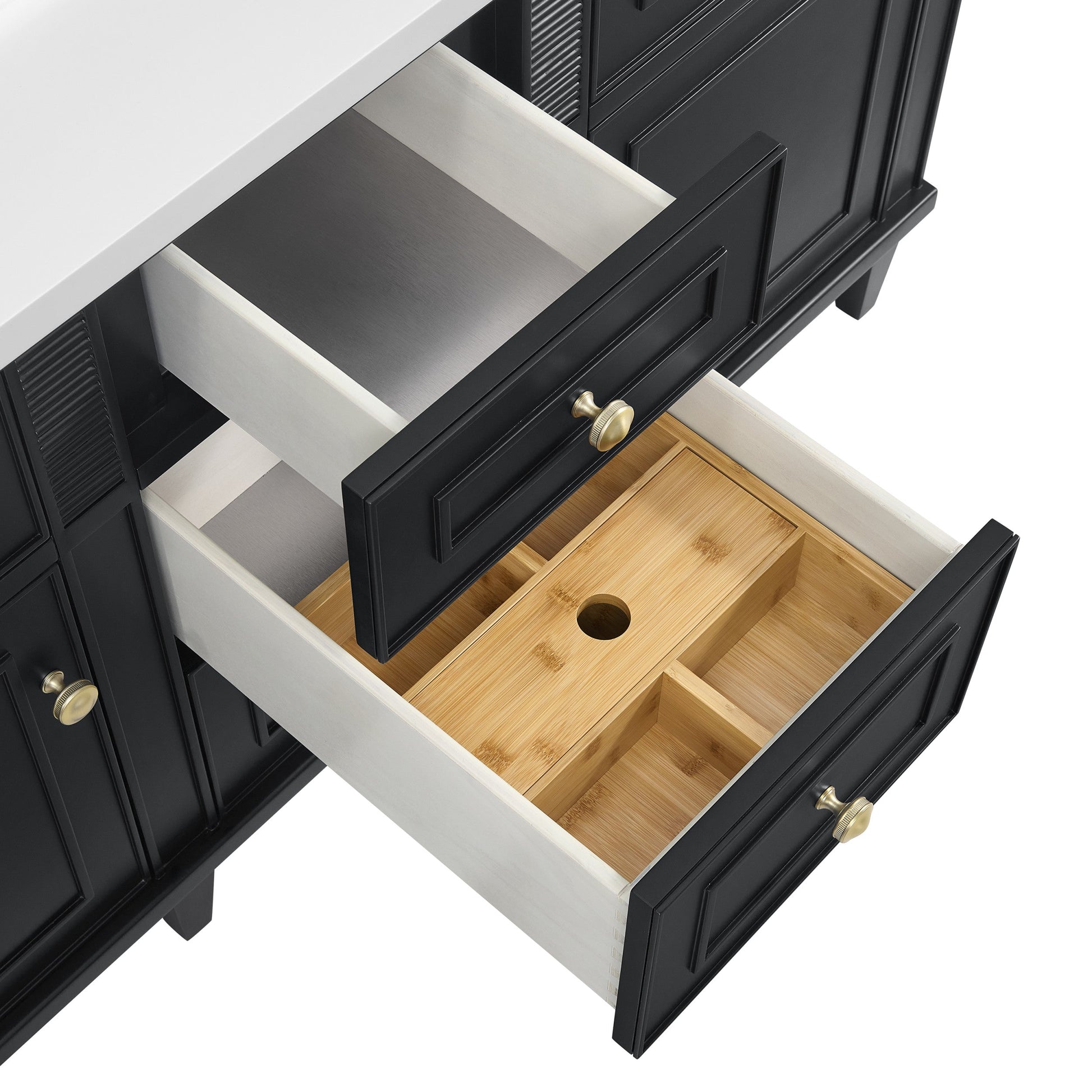 Black Onyx / White Zeus - 3 Faucet Holes