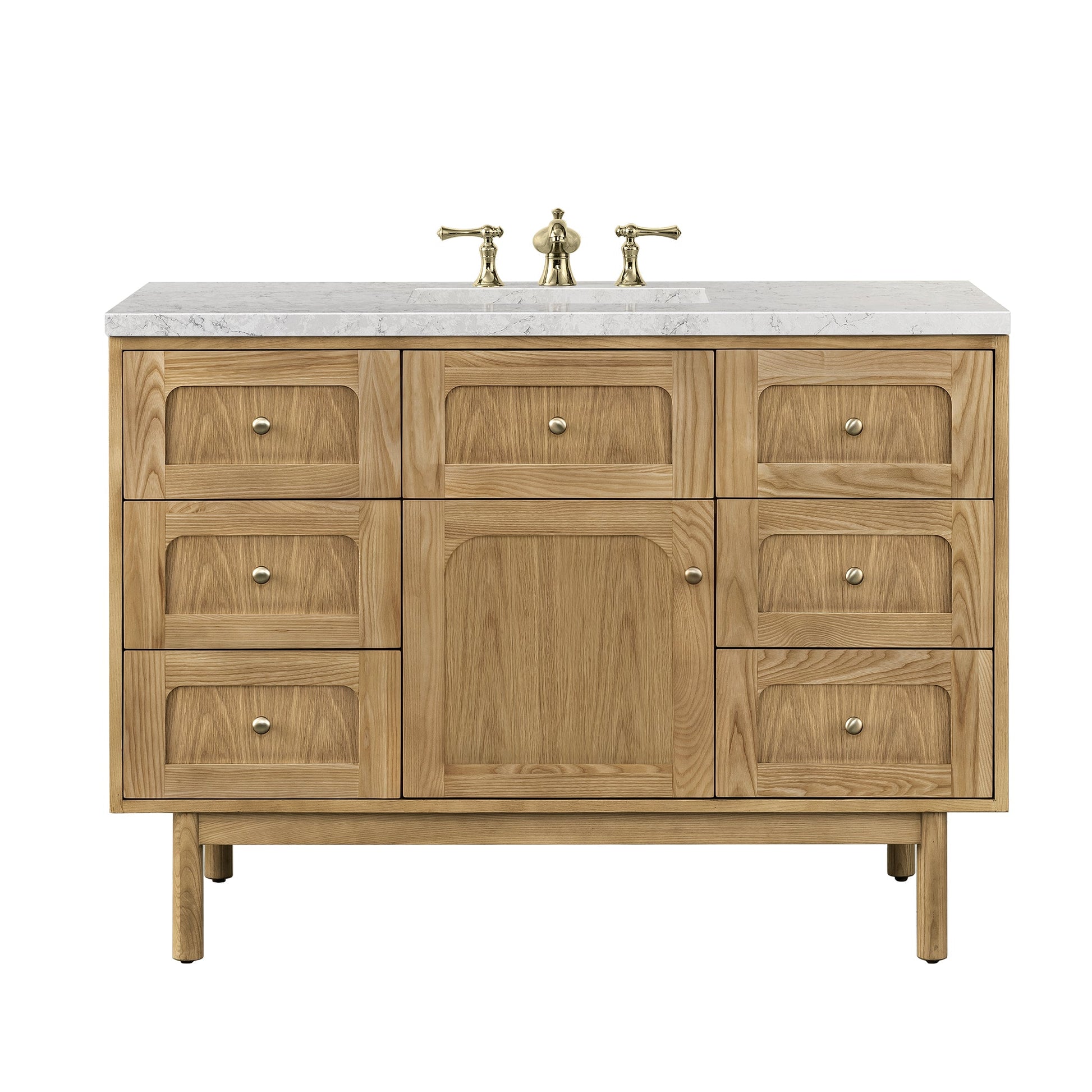 Light Natural Oak / Eternal Jasmine Pearl - 3 Faucet Holes