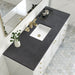 Glossy White / Charcoal Soapstone - 3 Faucet Holes