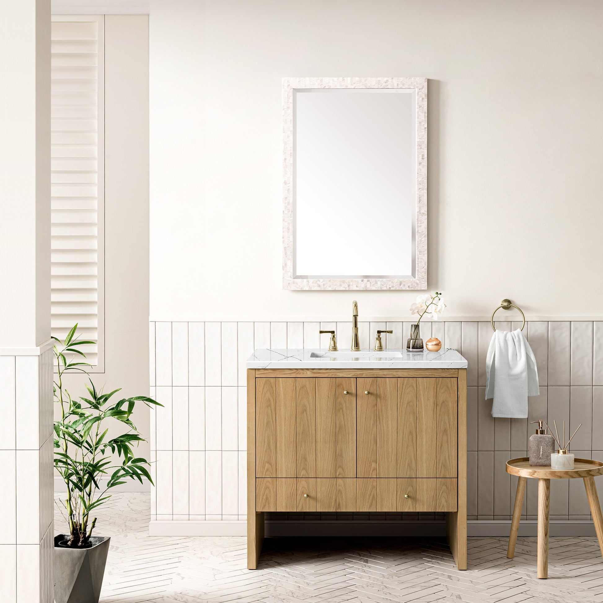 Light Natural Oak / Ethereal Noctis - 3 Faucet Holes