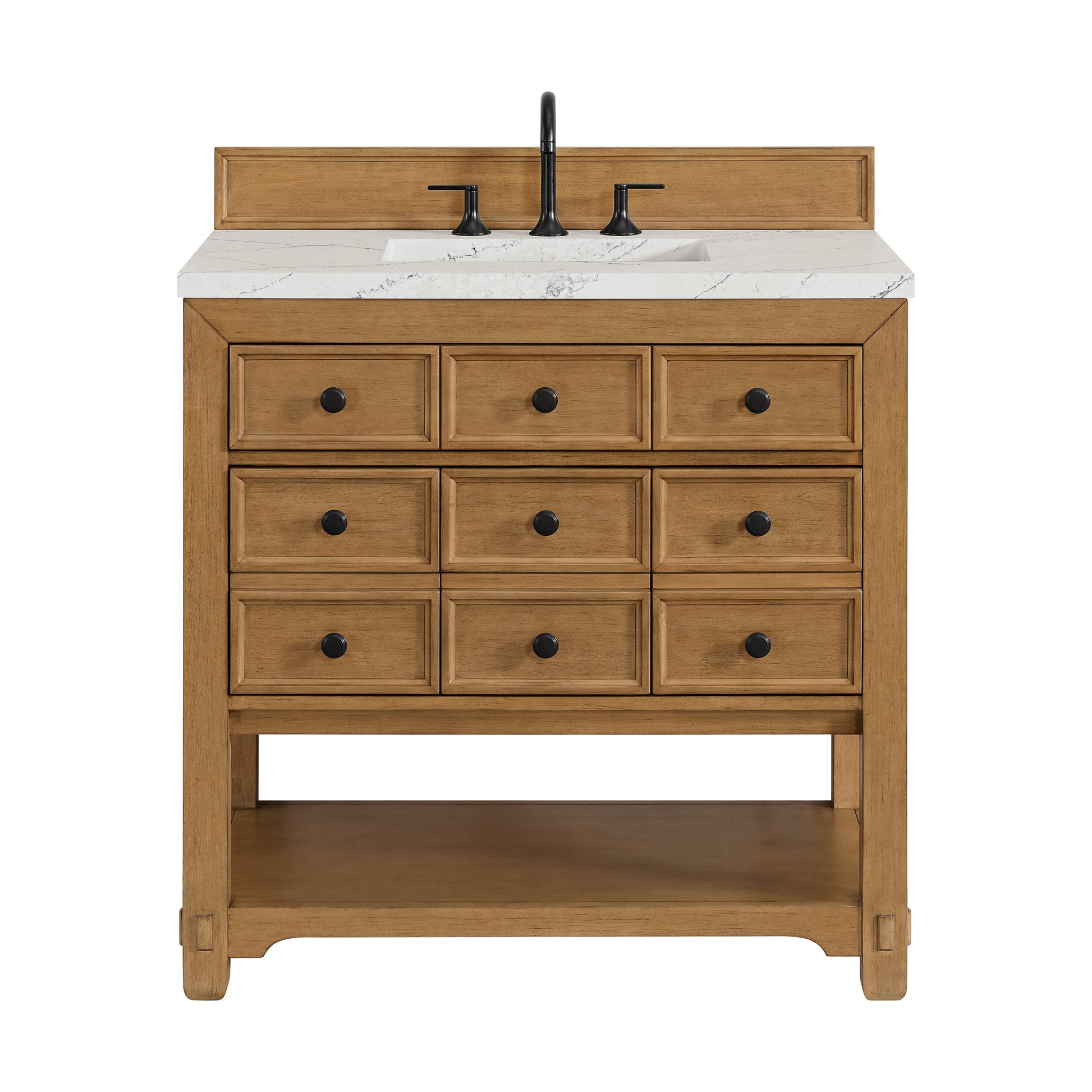 Light Natural Oak / Ethereal Noctis - 3 Faucet Holes