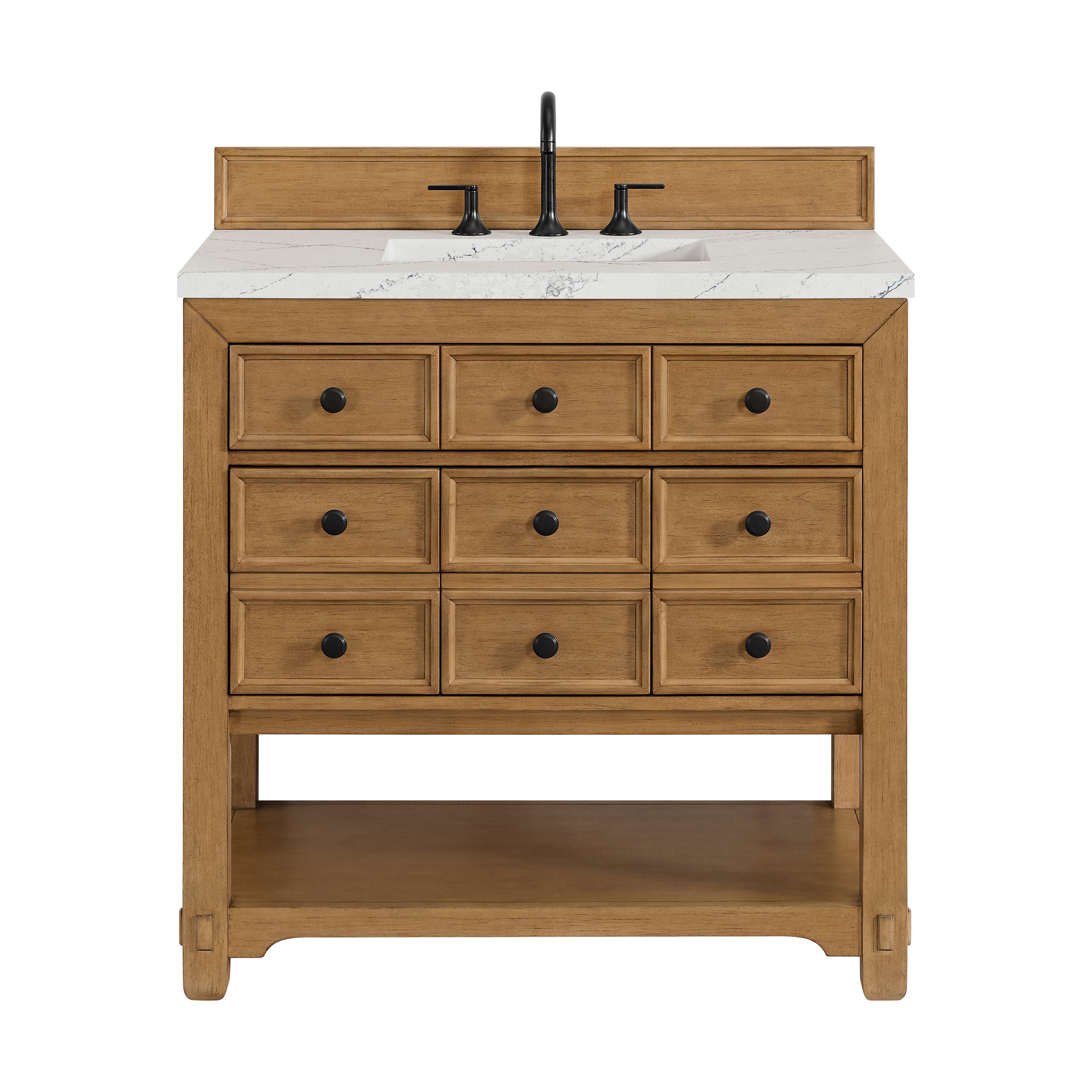 Light Natural Oak / Ethereal Noctis - 3 Faucet Holes
