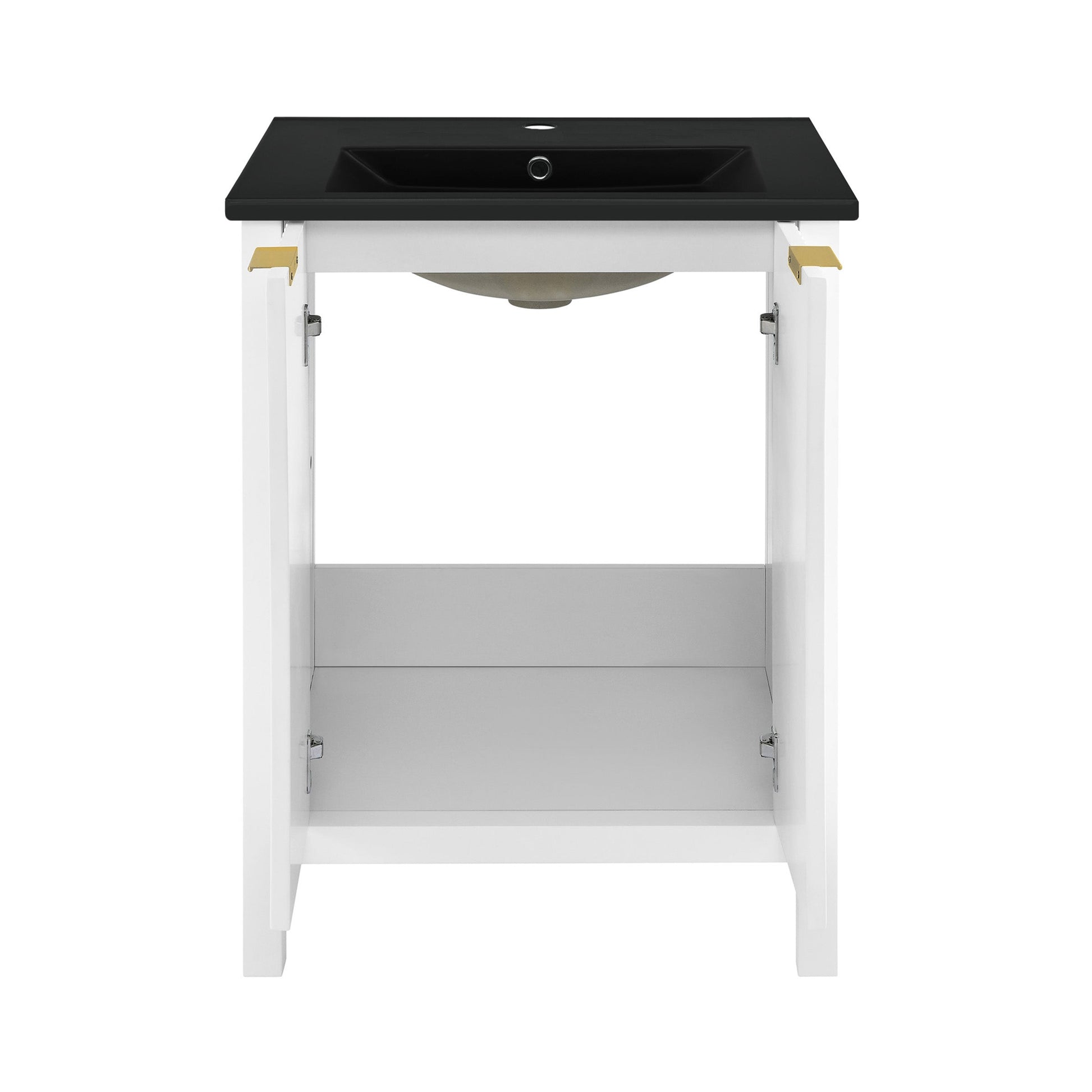 White / Matte Black / 1-Hole