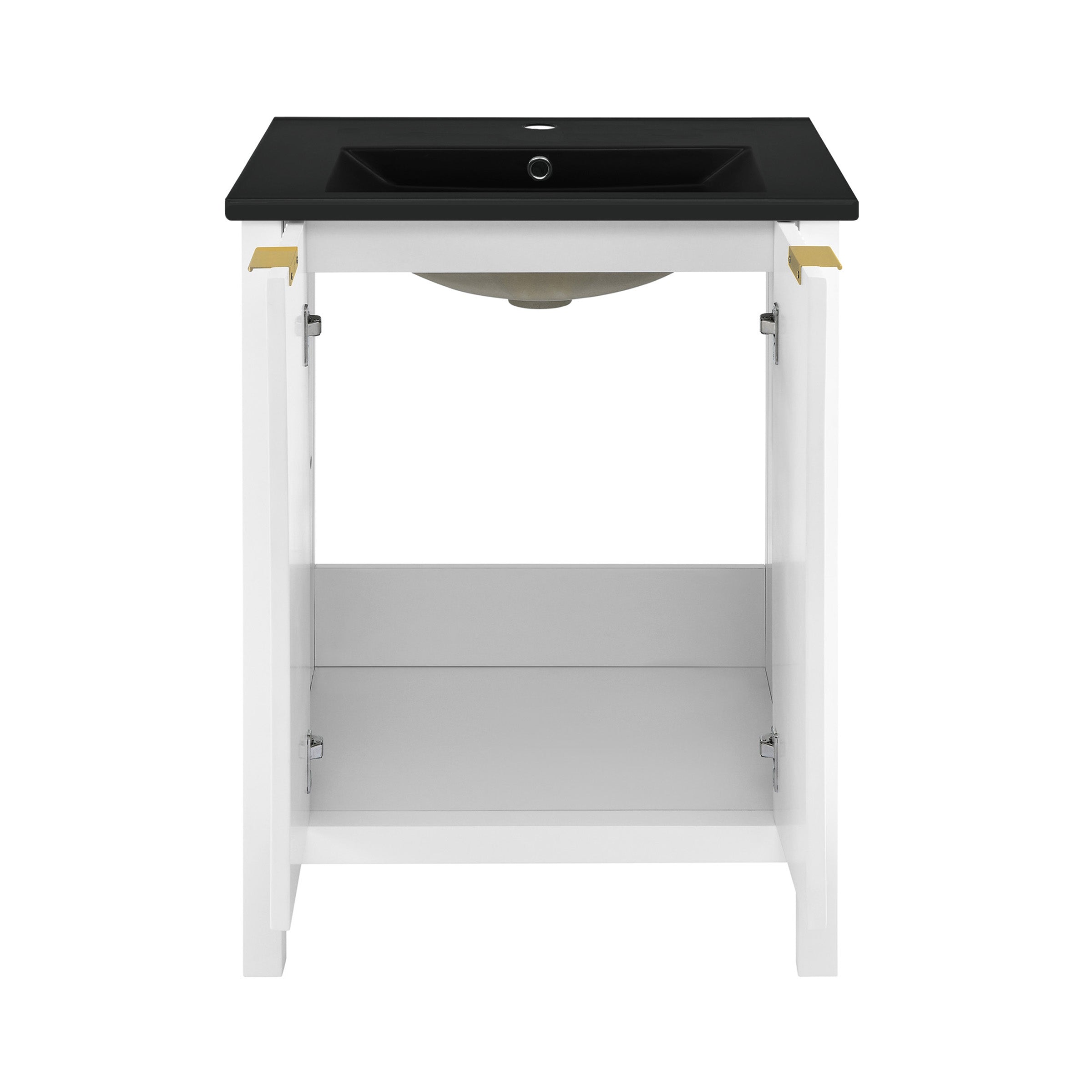White / Matte Black / 1-Hole