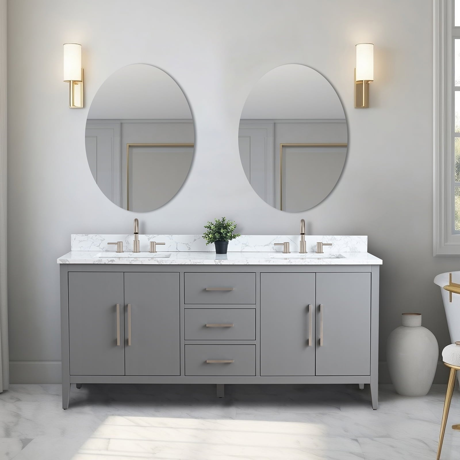 Cashmere Gray / Brushed Nickel