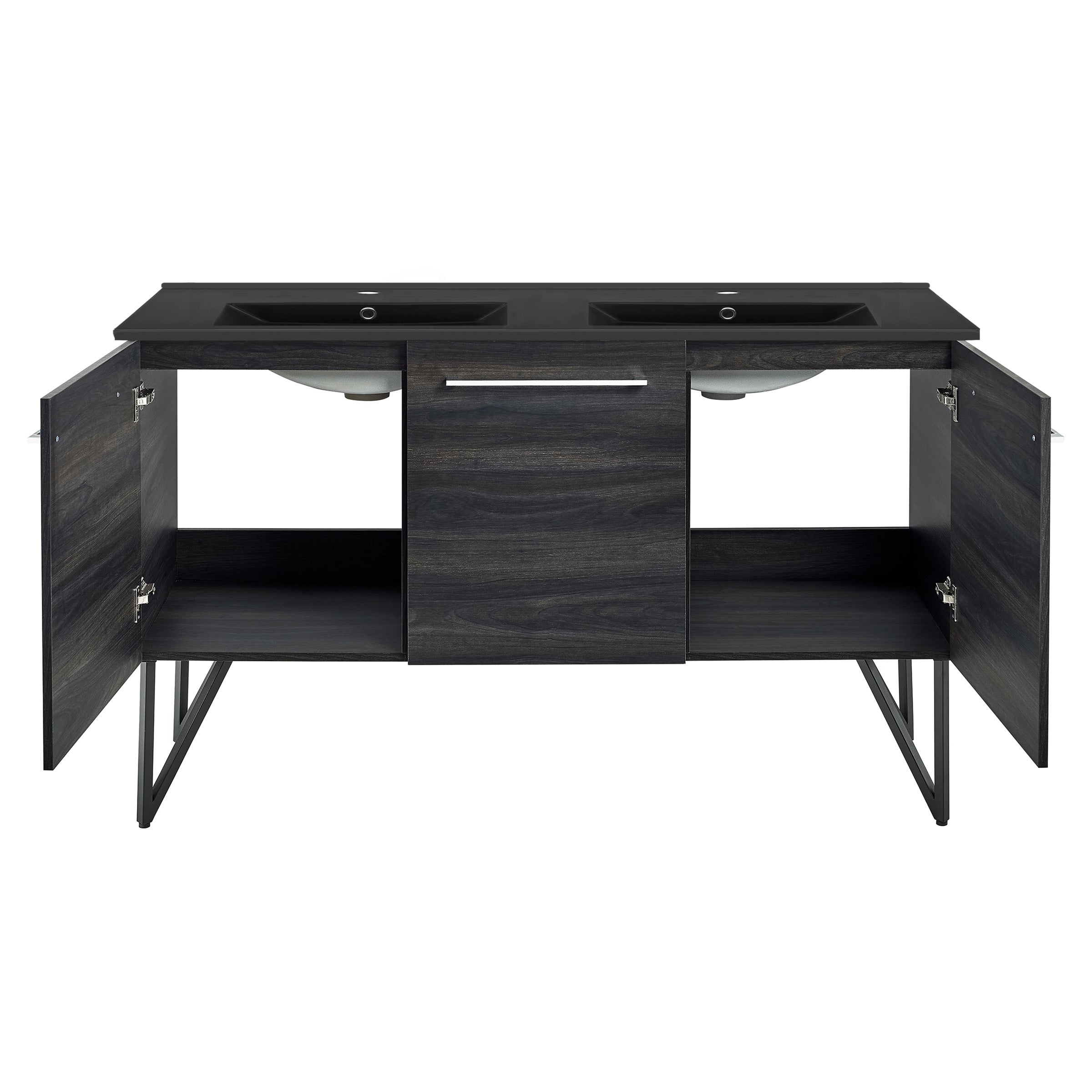Black Walnut / Matte Black / 1-Hole