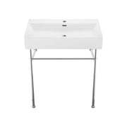 Chrome / White / 1-Hole