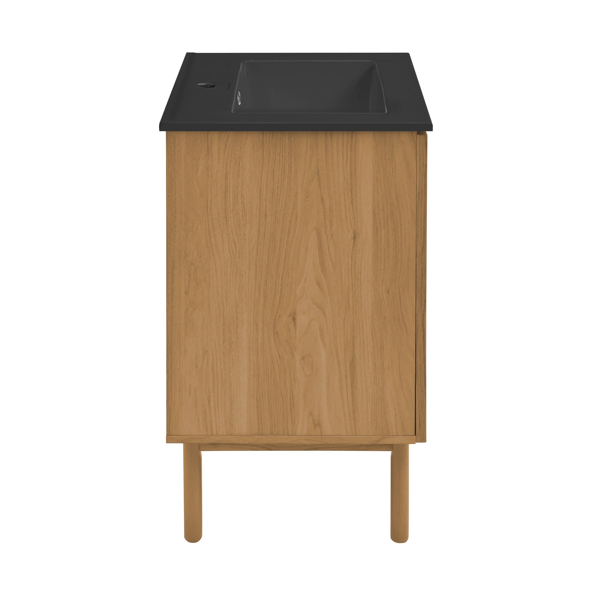 Golden Oak / Matte Black / 1-Hole