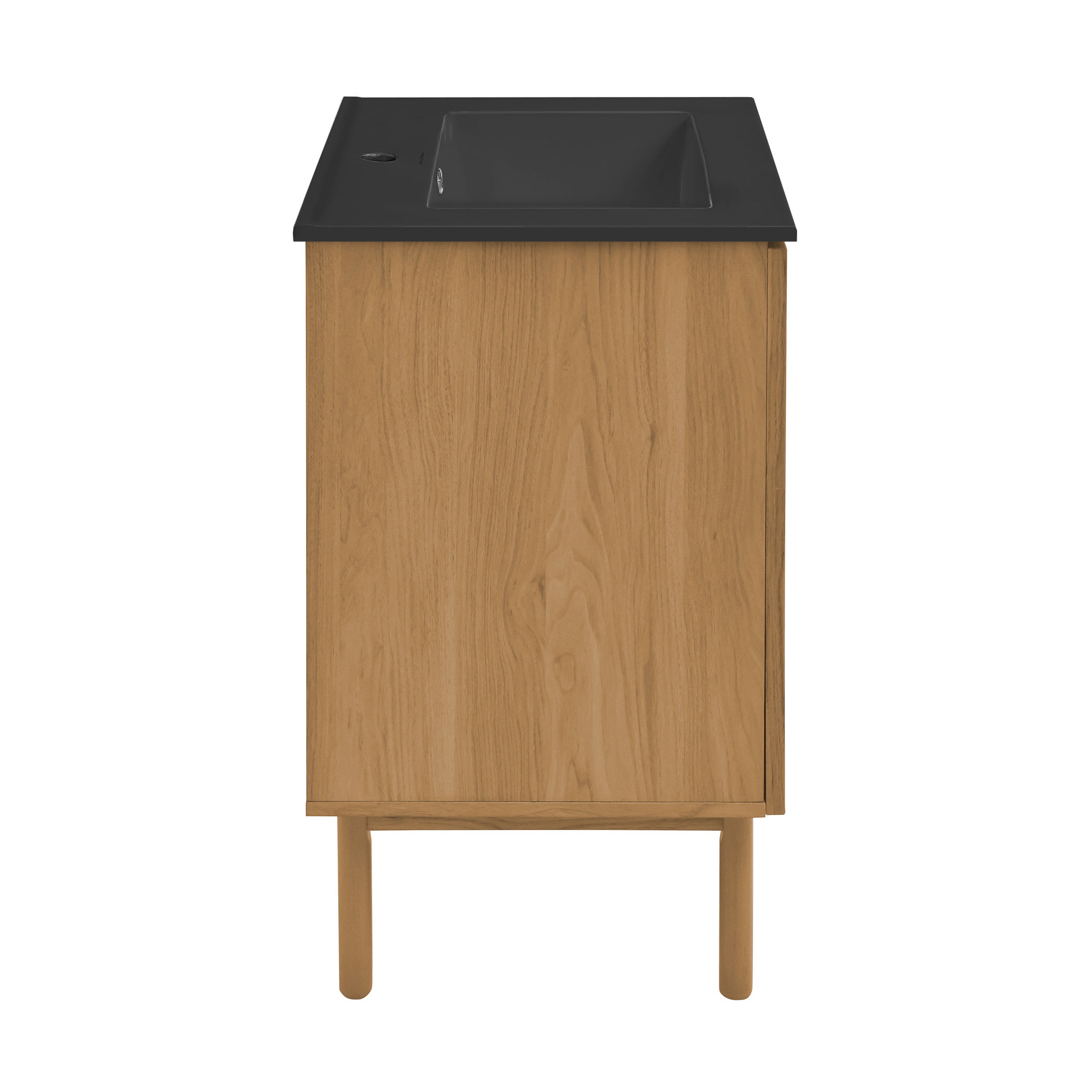 Golden Oak / Matte Black / 1-Hole