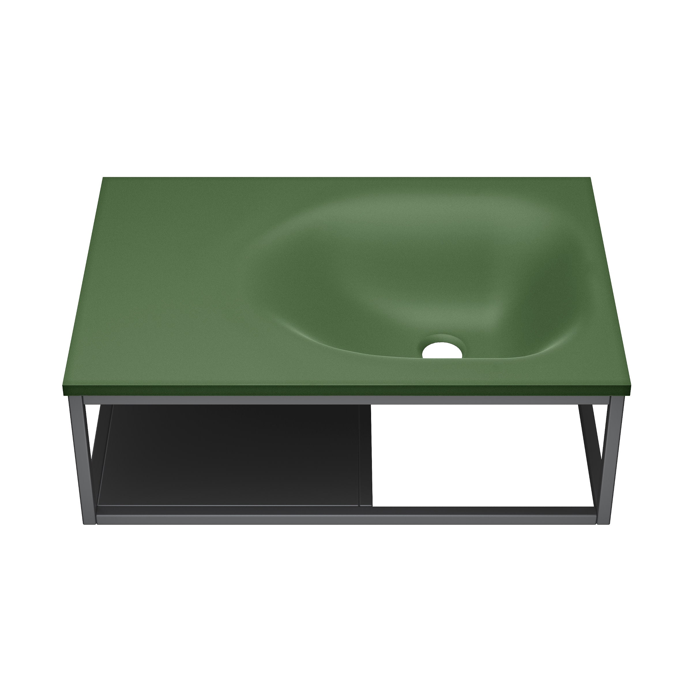 Matte Gray / Matte Royal Green