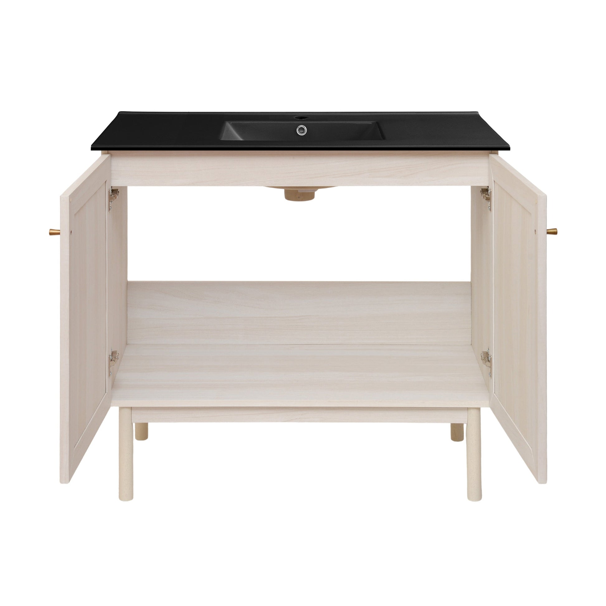 White Oak / Black / 1-Hole