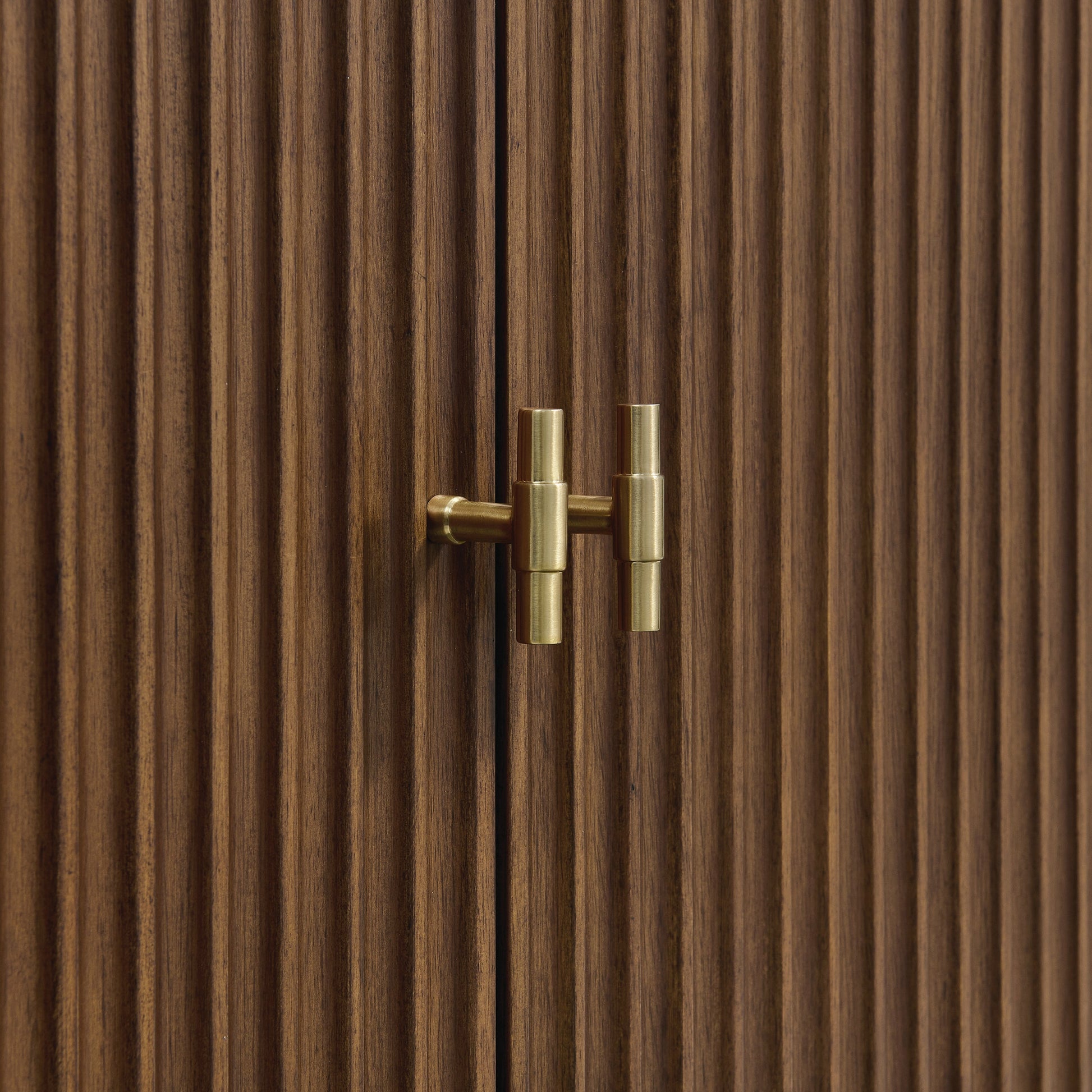 Mid-Century Walnut / Victorian Silver - 3 Faucet Holes