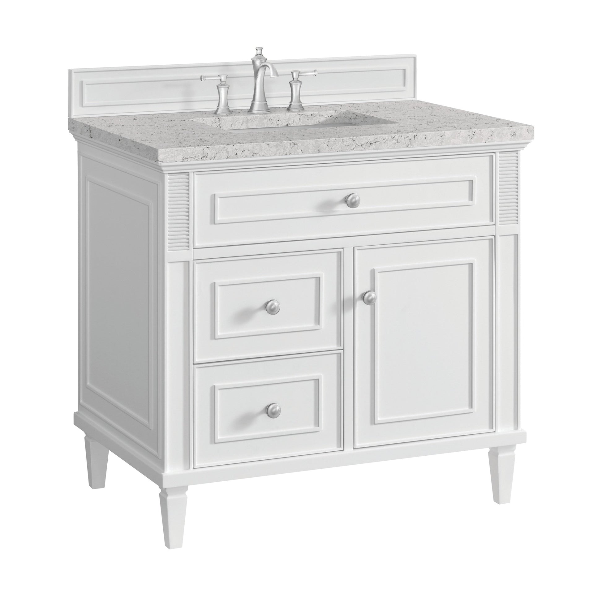Bright White / Eternal Jasmine Pearl - 3 Faucet Holes