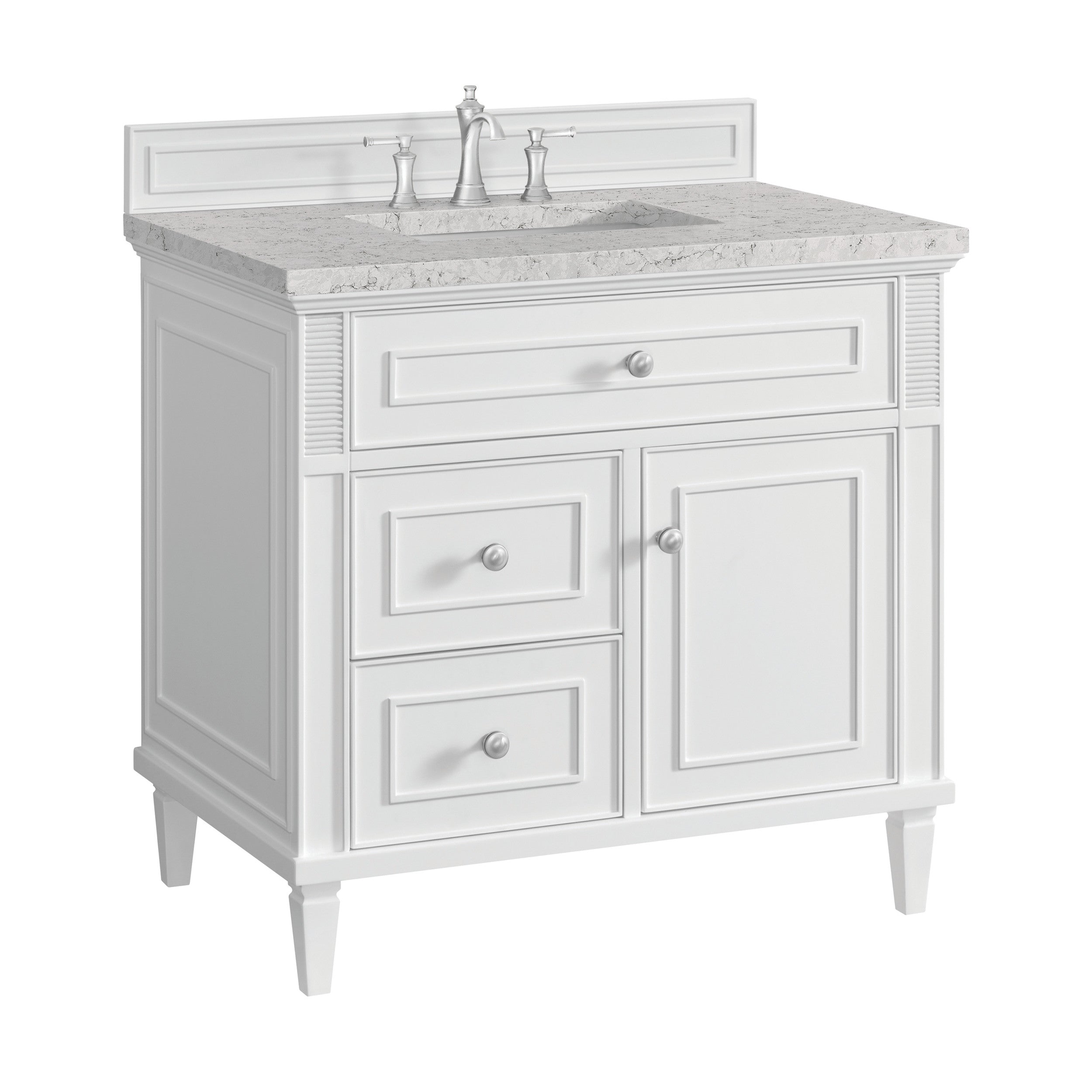 Bright White / Eternal Jasmine Pearl - 3 Faucet Holes
