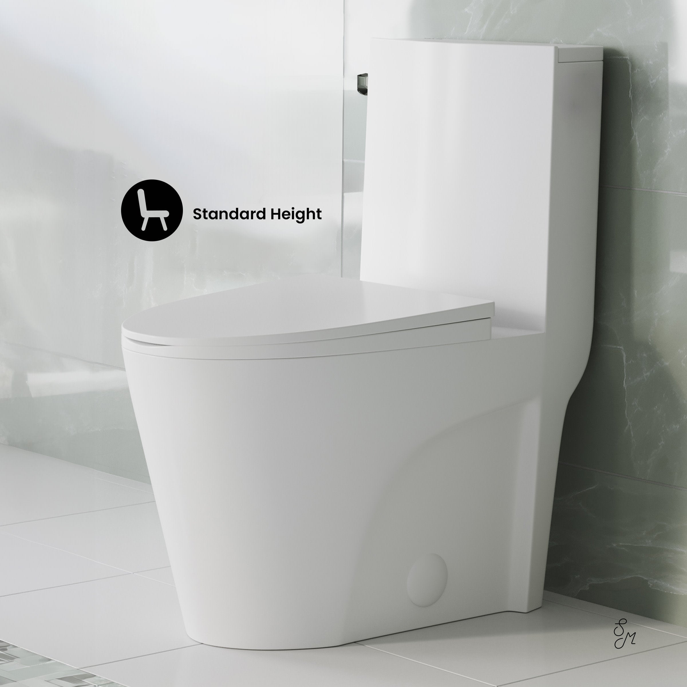 Glossy White / Single - Left