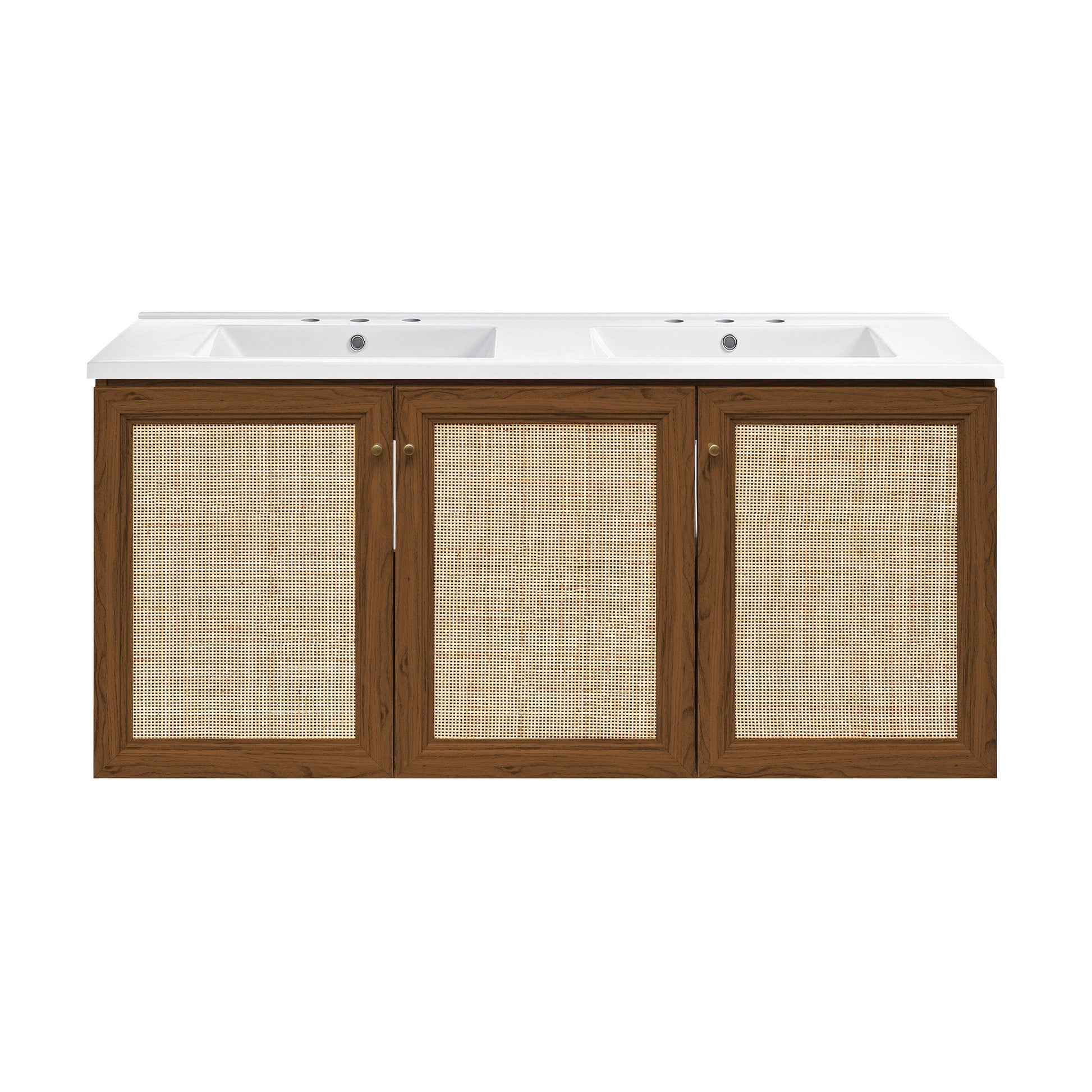 Brown Oak / White / 3-Hole