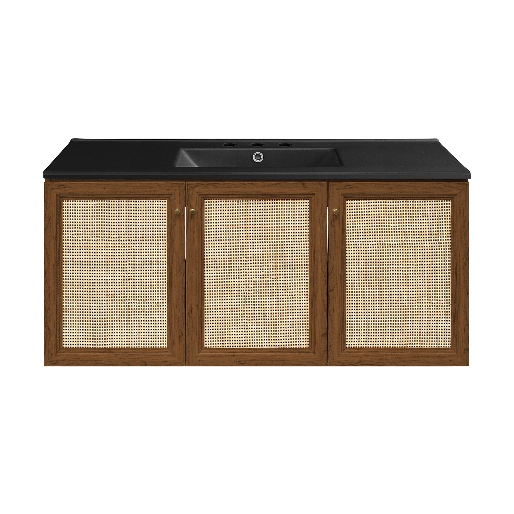 Brown Oak / Black / 3-Hole