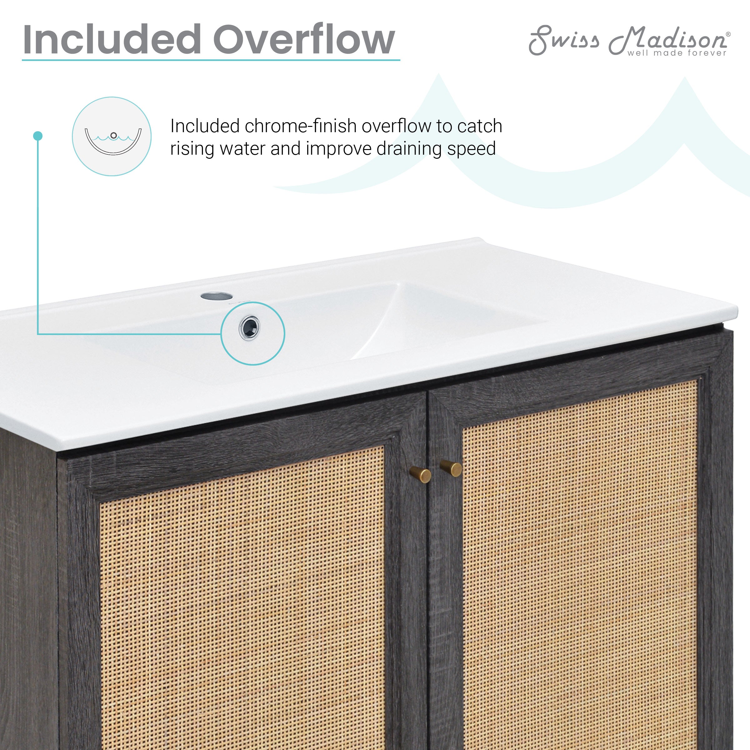 Black Oak / White / 1-Hole