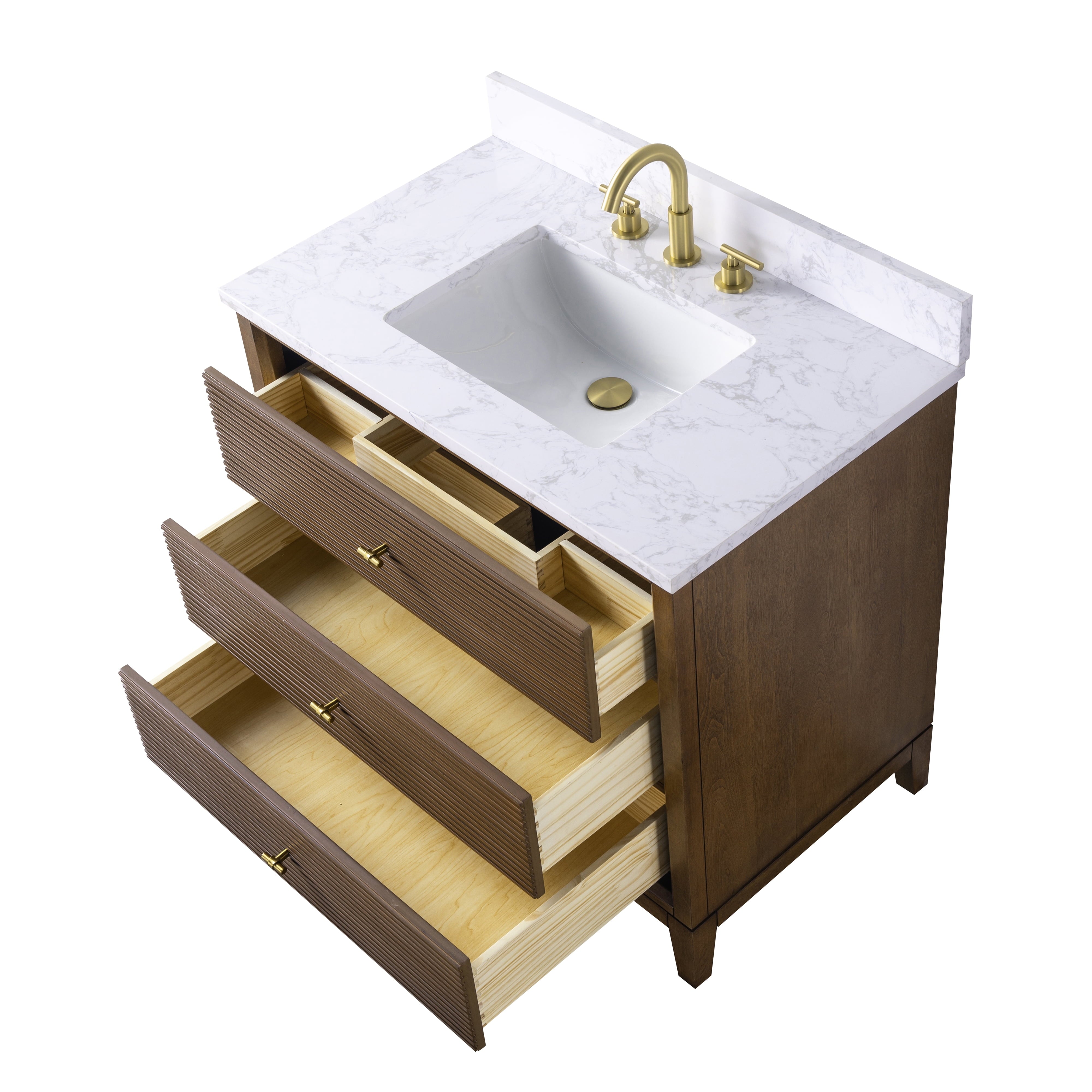 Linear Walnut / Golden Brushed