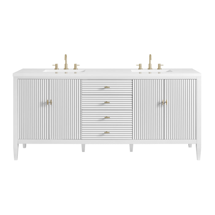Bright White / White Zeus - 3 Faucet Holes