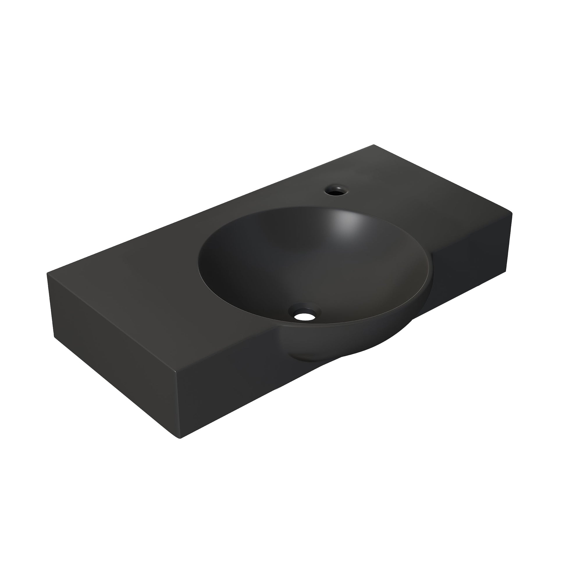 Matte Black / 1-Hole / Right