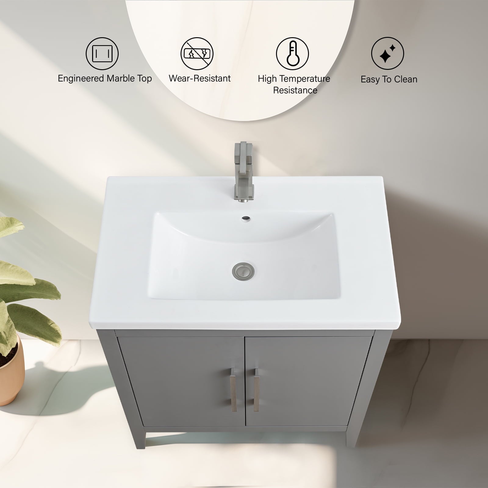 Cashmere Gray / Brushed Nickel