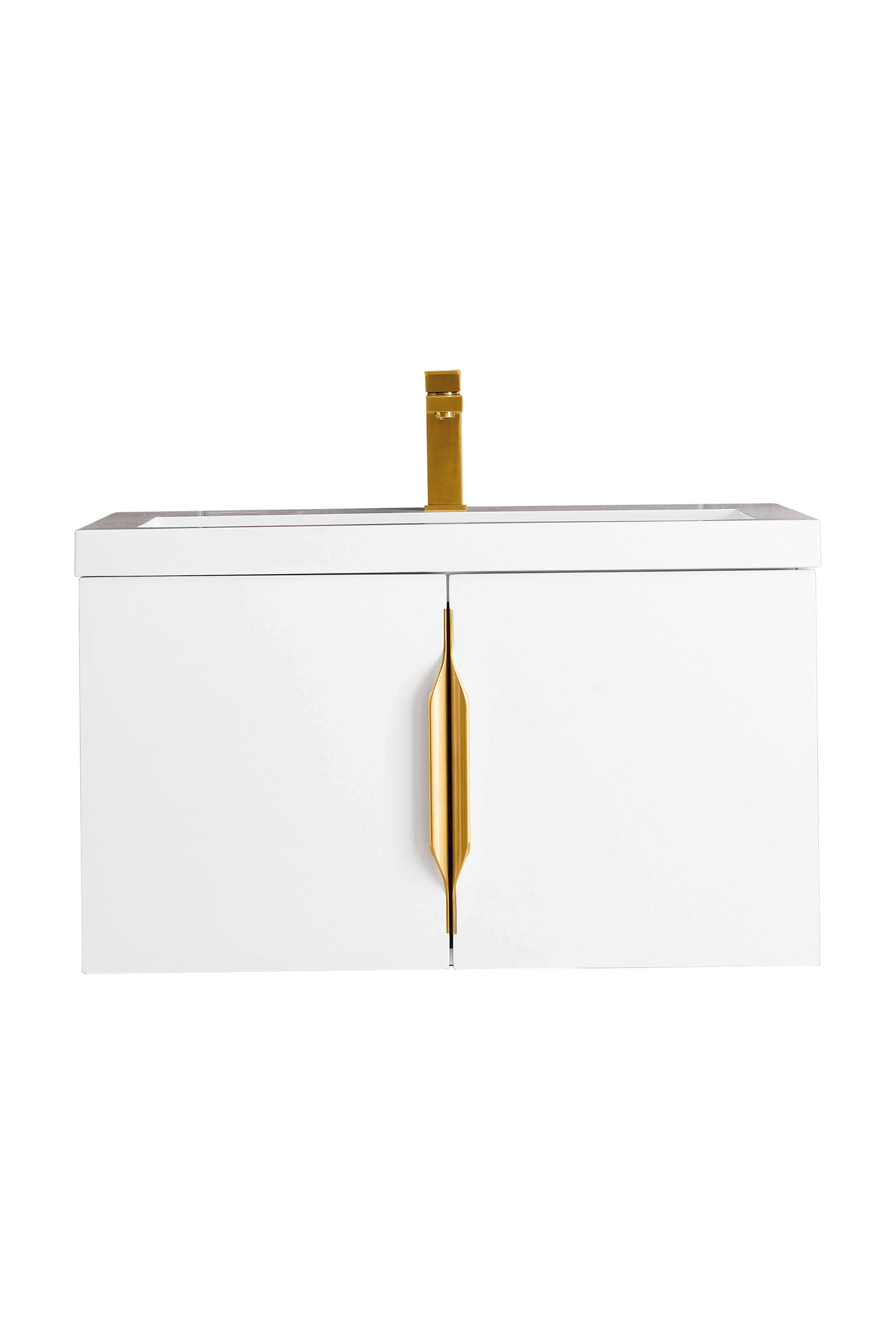 Glossy White / Glossy White - 1 Faucet Hole