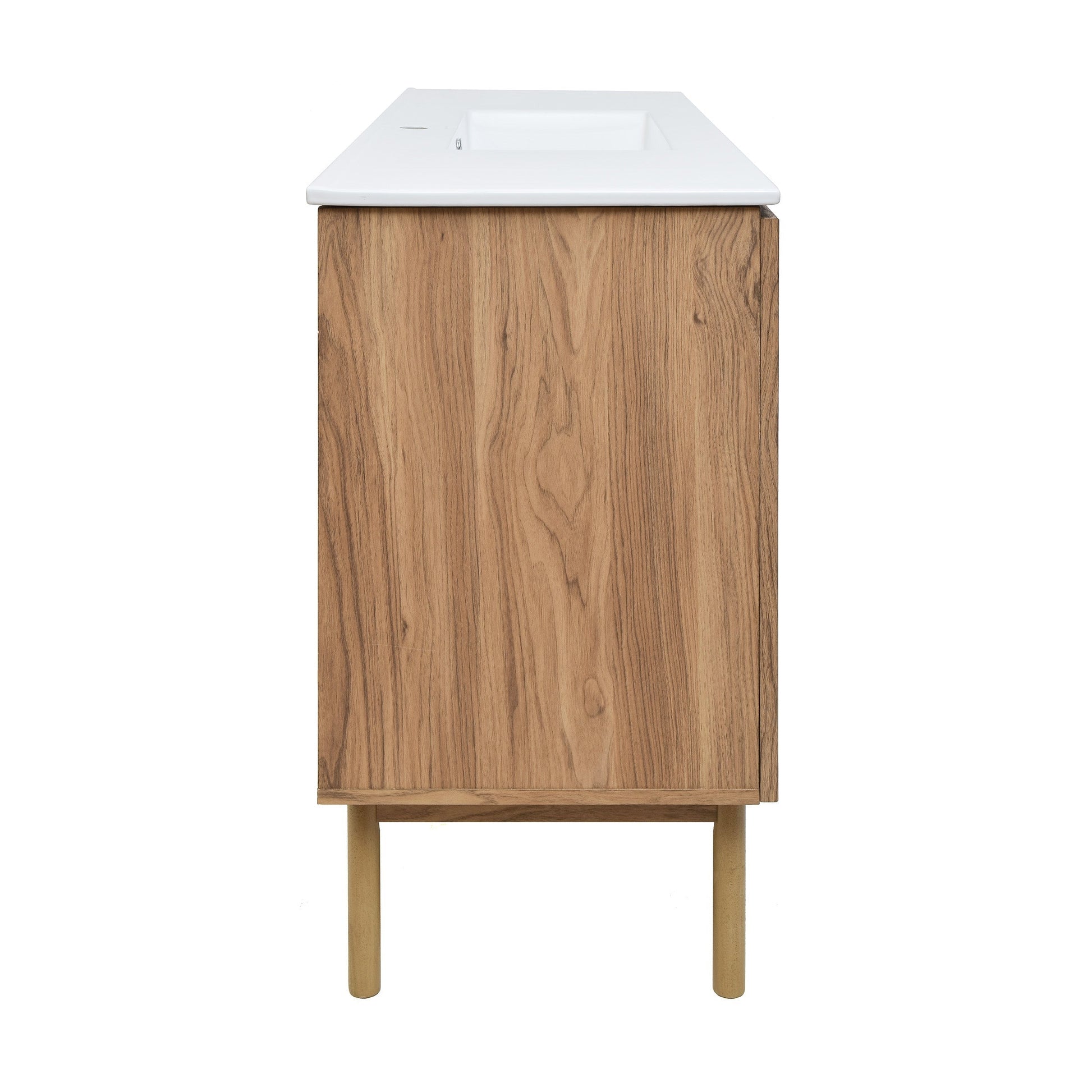 Golden Oak / White / 1-Hole