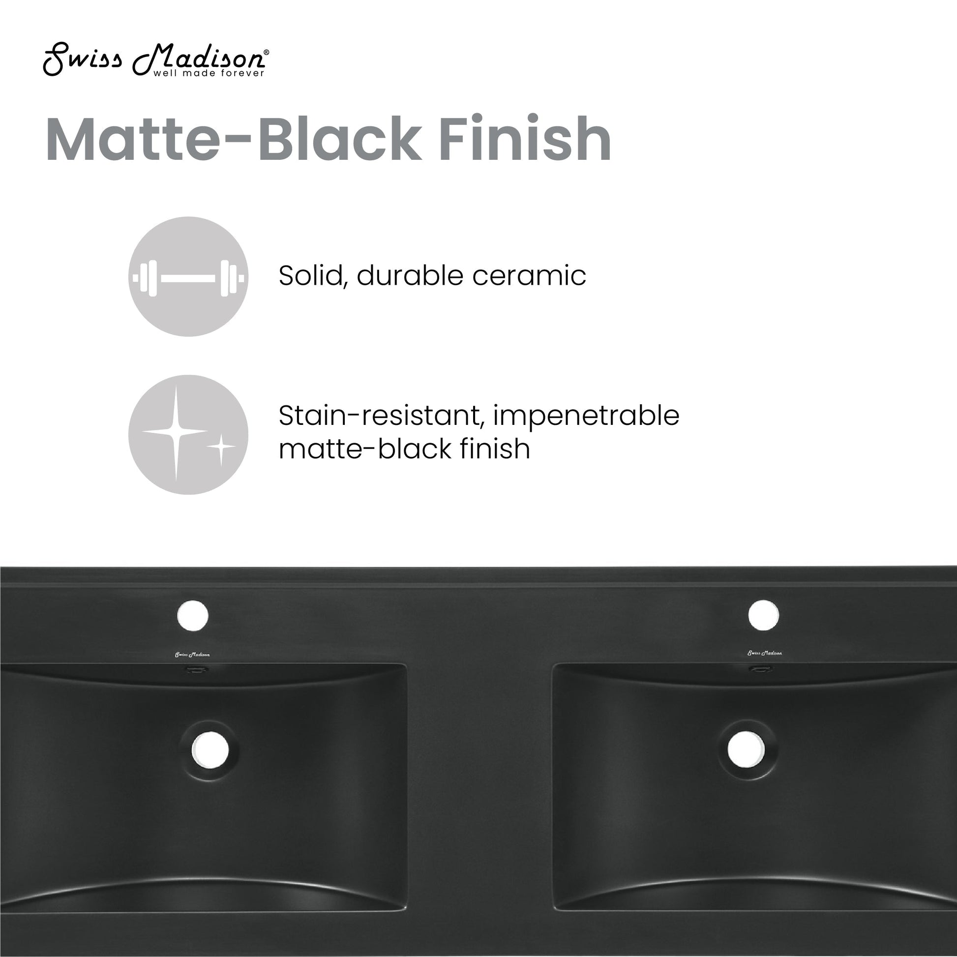 Matte Black / 1-Hole - 2 Basin