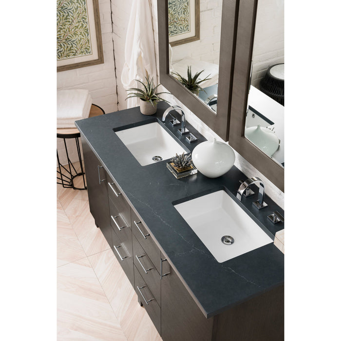 Silver Oak / Charcoal Soapstone - 3 Faucet Holes