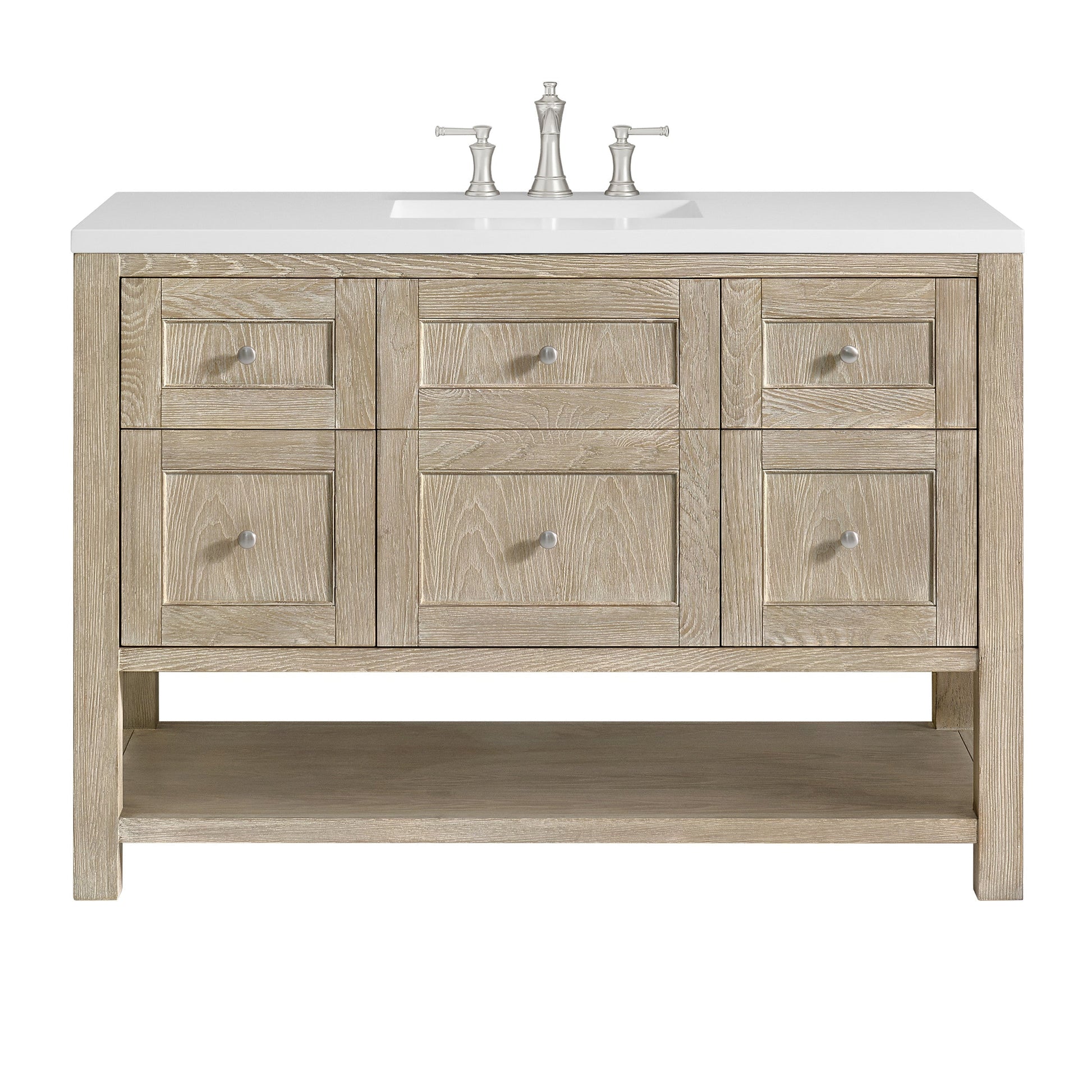 Whitewashed Oak / White Zeus - 3 Faucet Holes