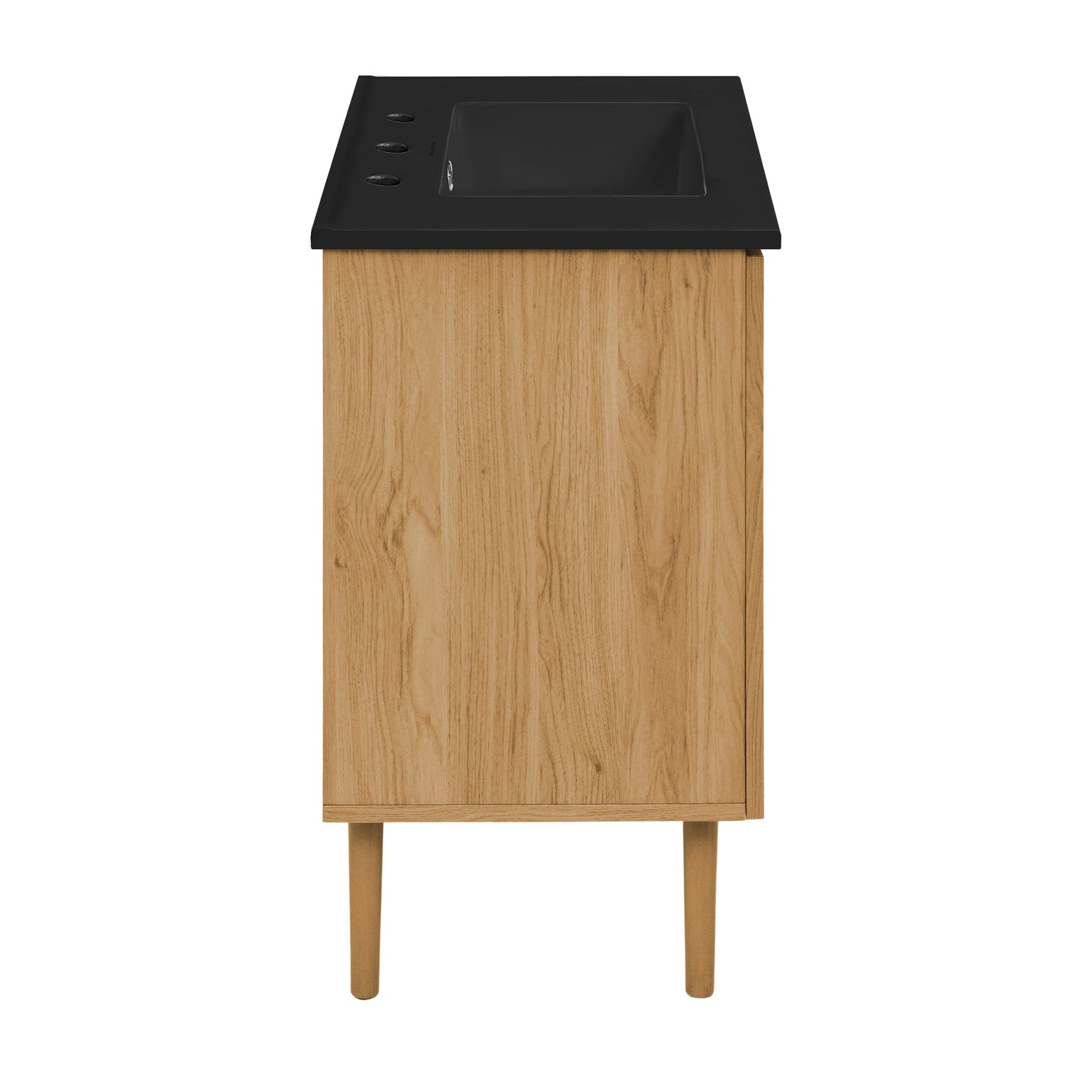 Golden Oak / Black / 3-Hole
