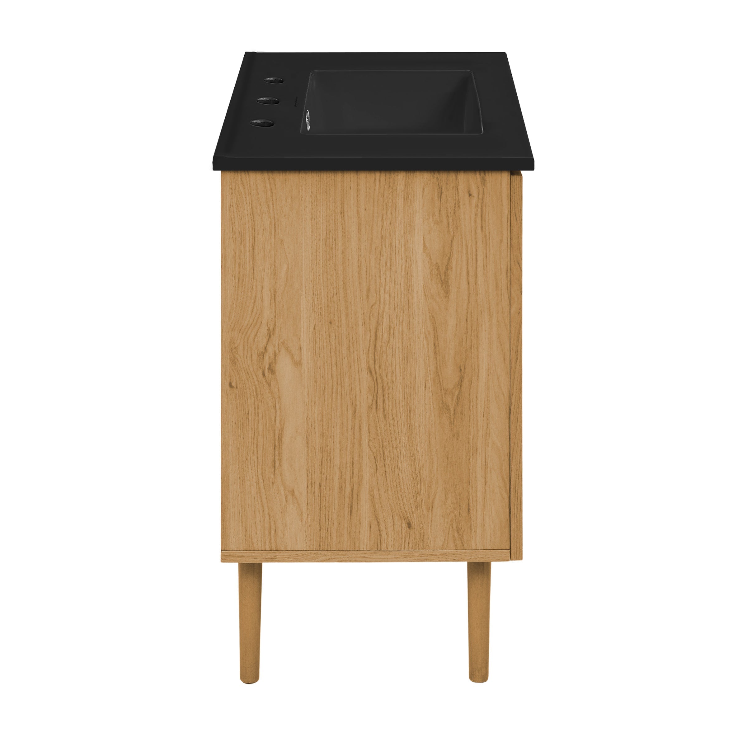 Golden Oak / Black / 3-Hole