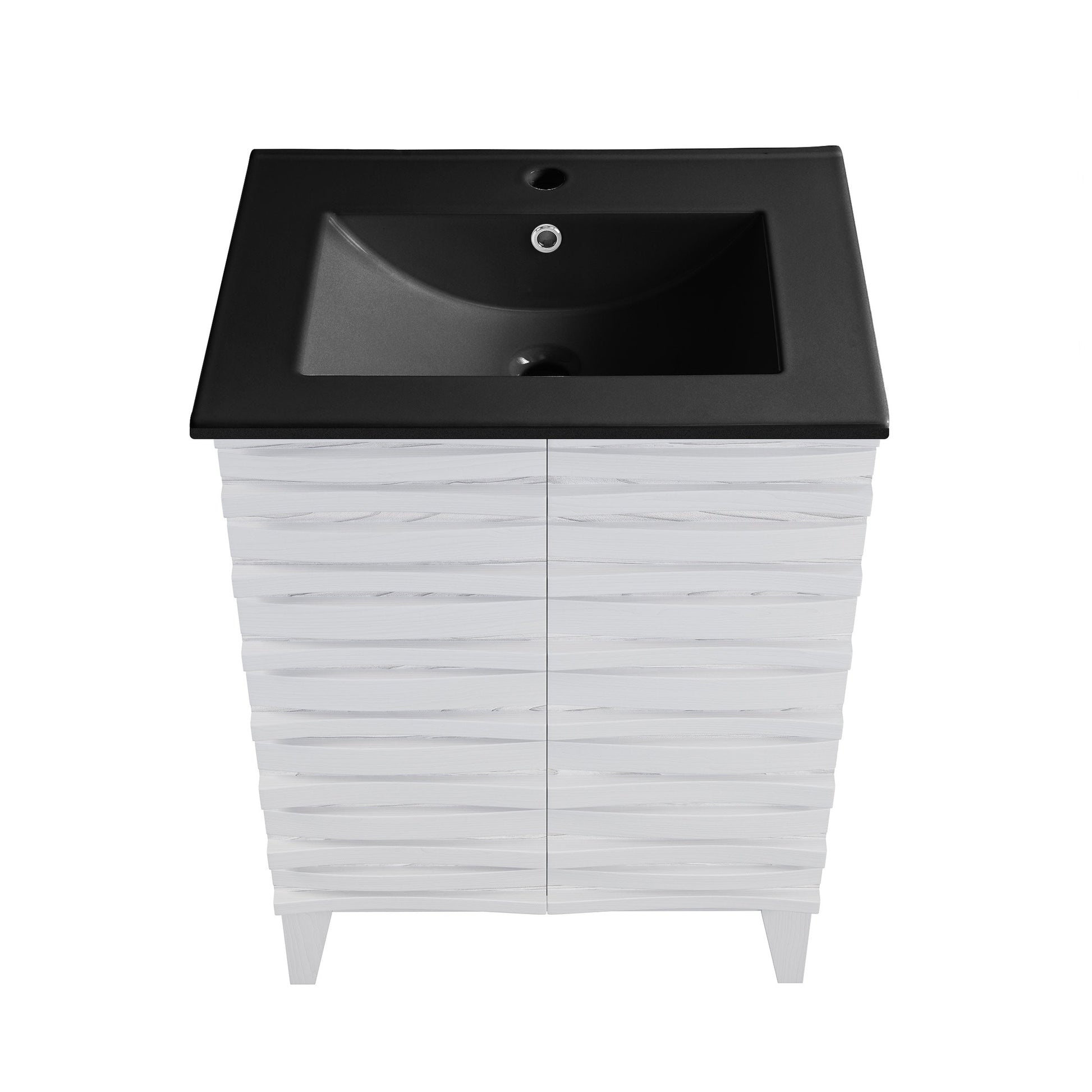 White Oak / Matte Black / 1-Hole