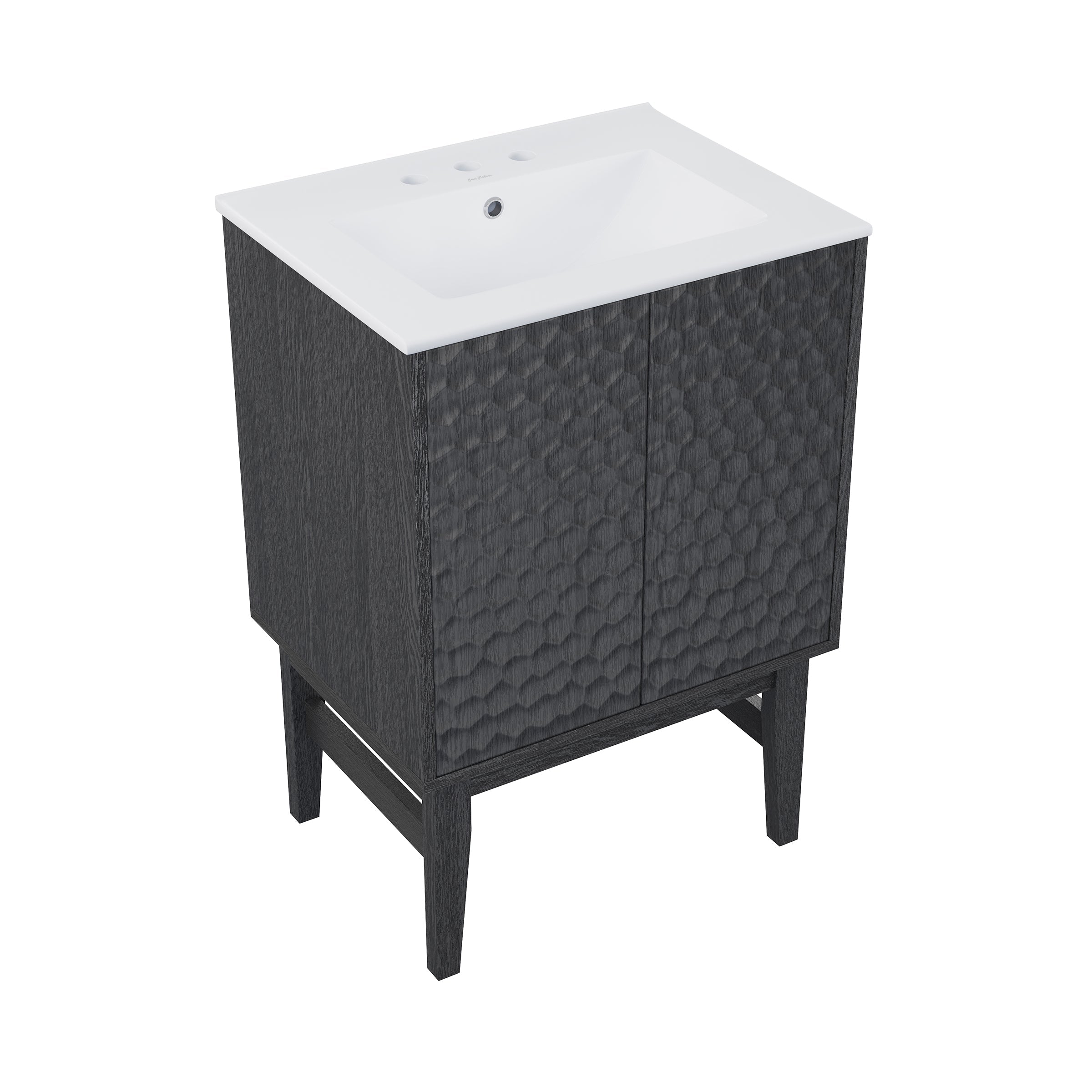 Black Oak / White / 3-Hole