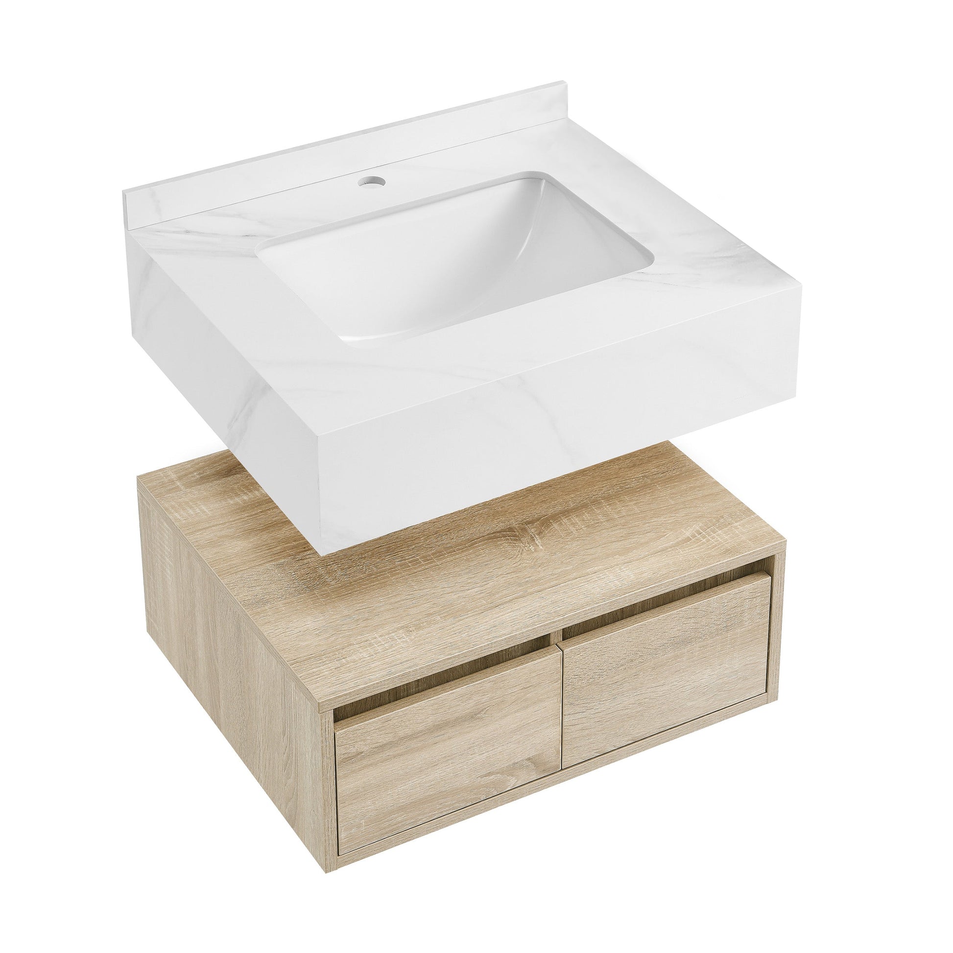 Weathered Oak / 1-Hole