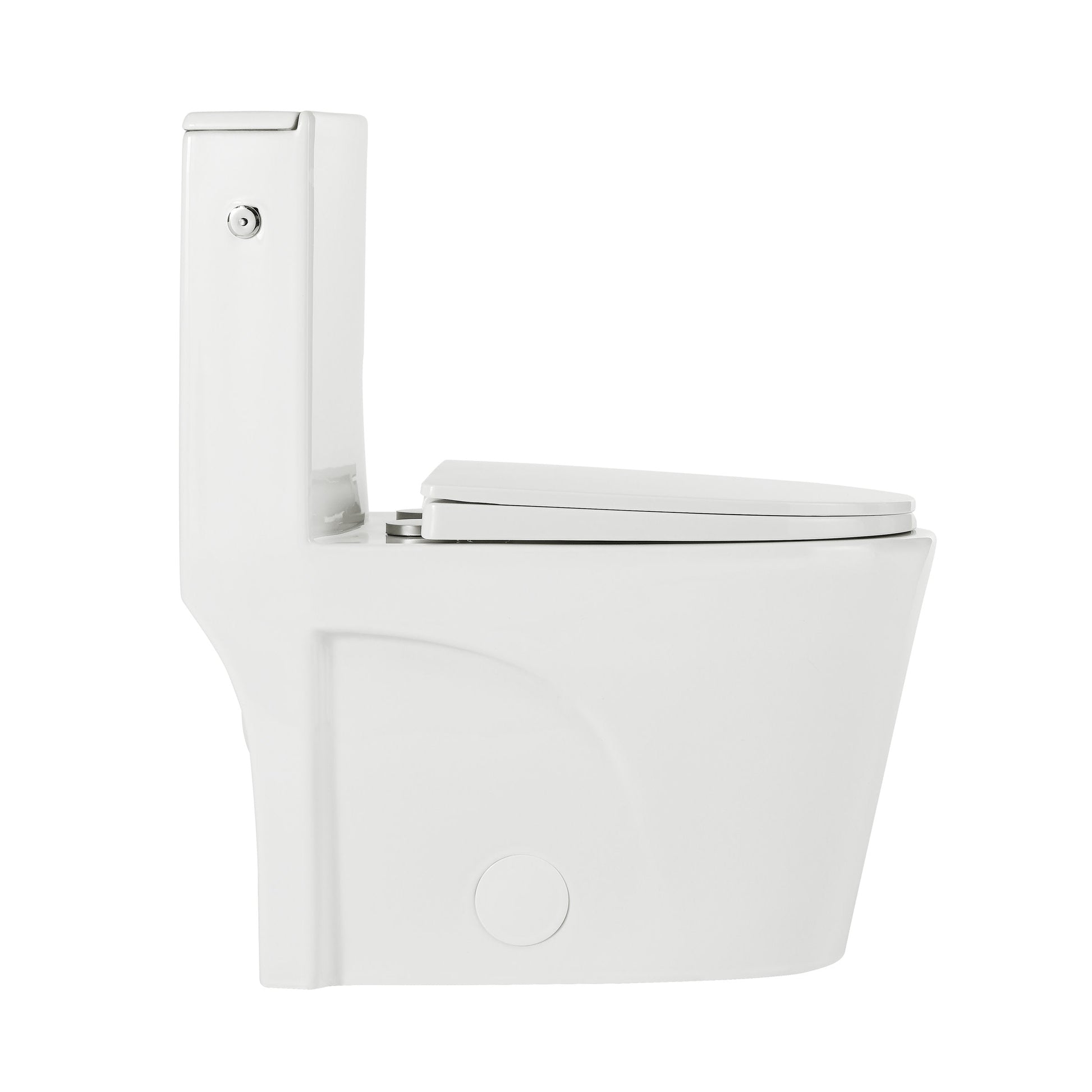 Glossy White / Dual Touchless - Left / Chrome