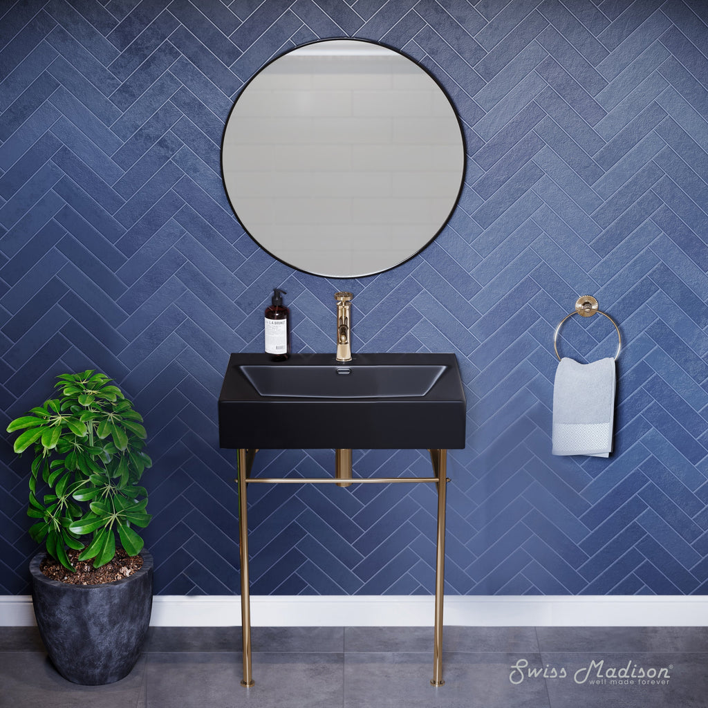 Black / Matte Black / 1-Hole