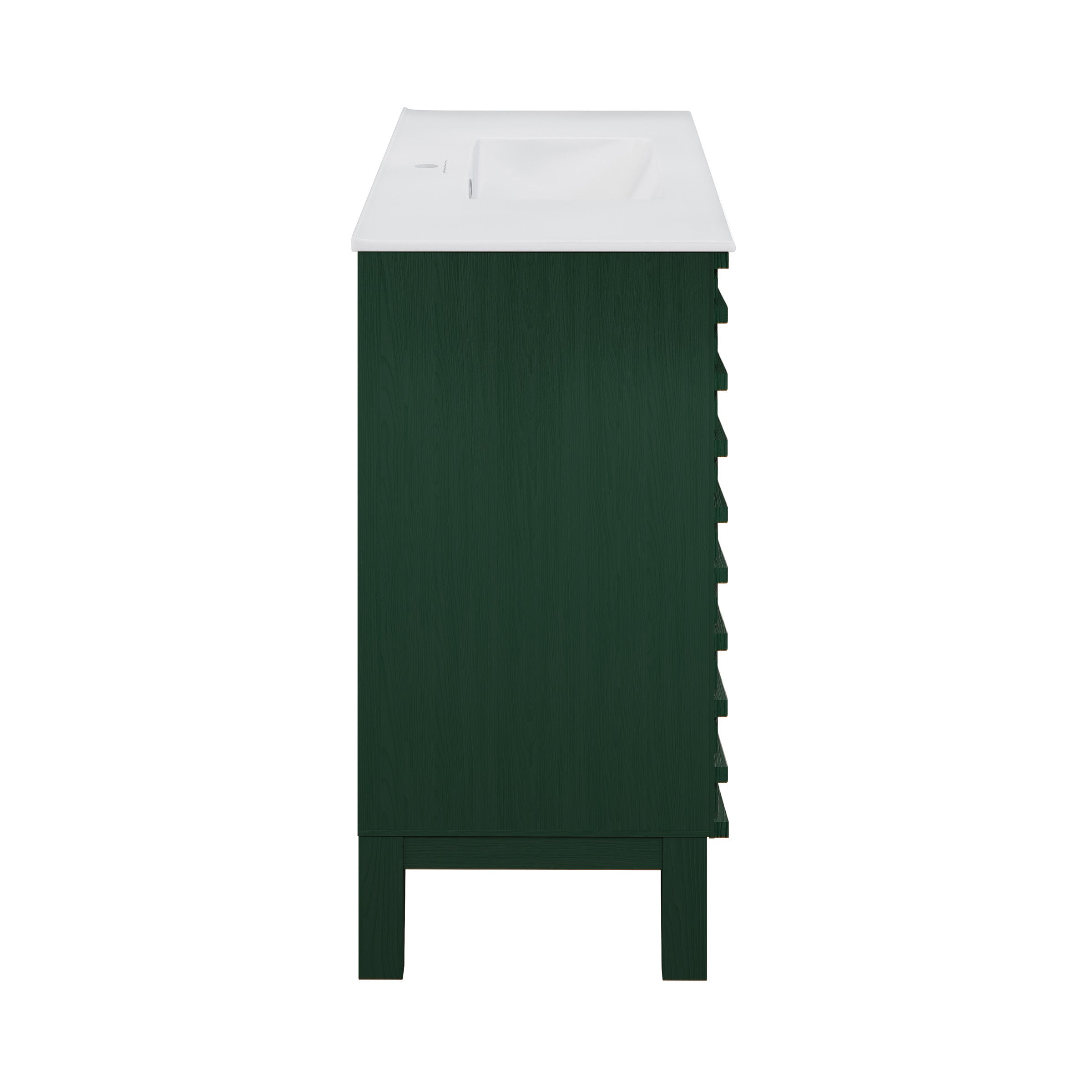Green Oak / White / 1-Hole