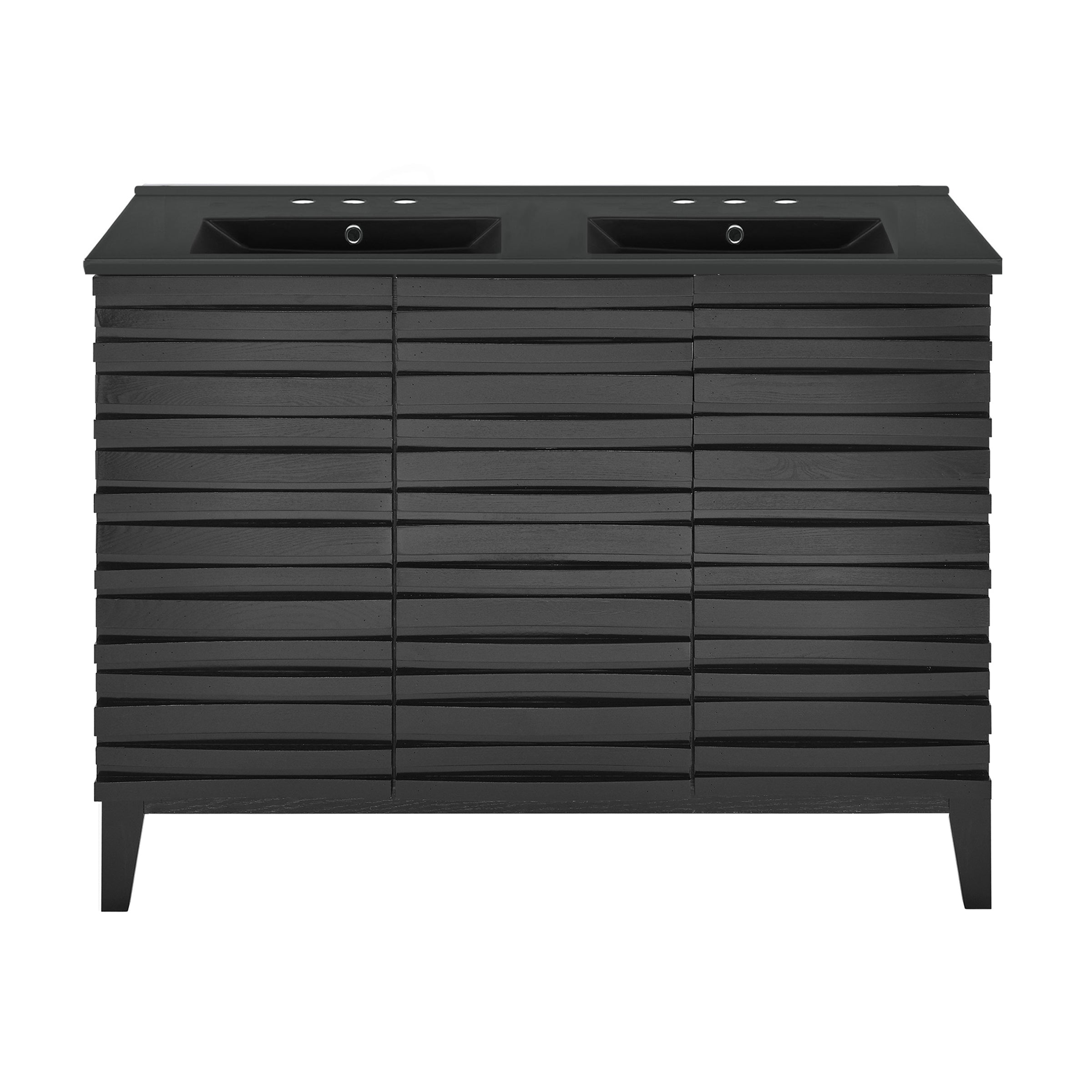 Black Oak / Matte Black / 3-Hole