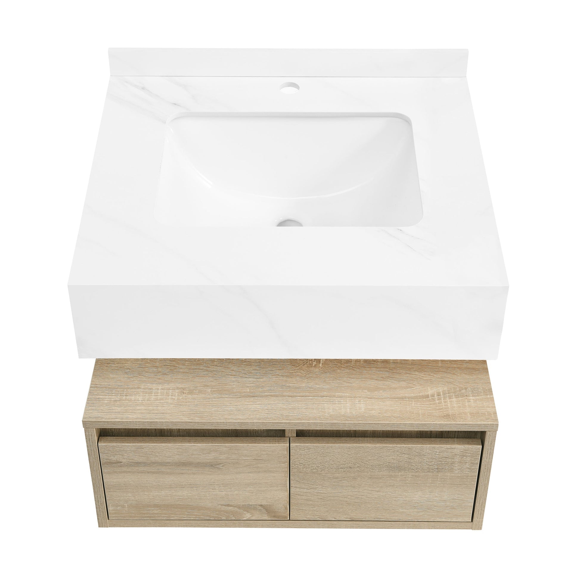 Weathered Oak / 1-Hole