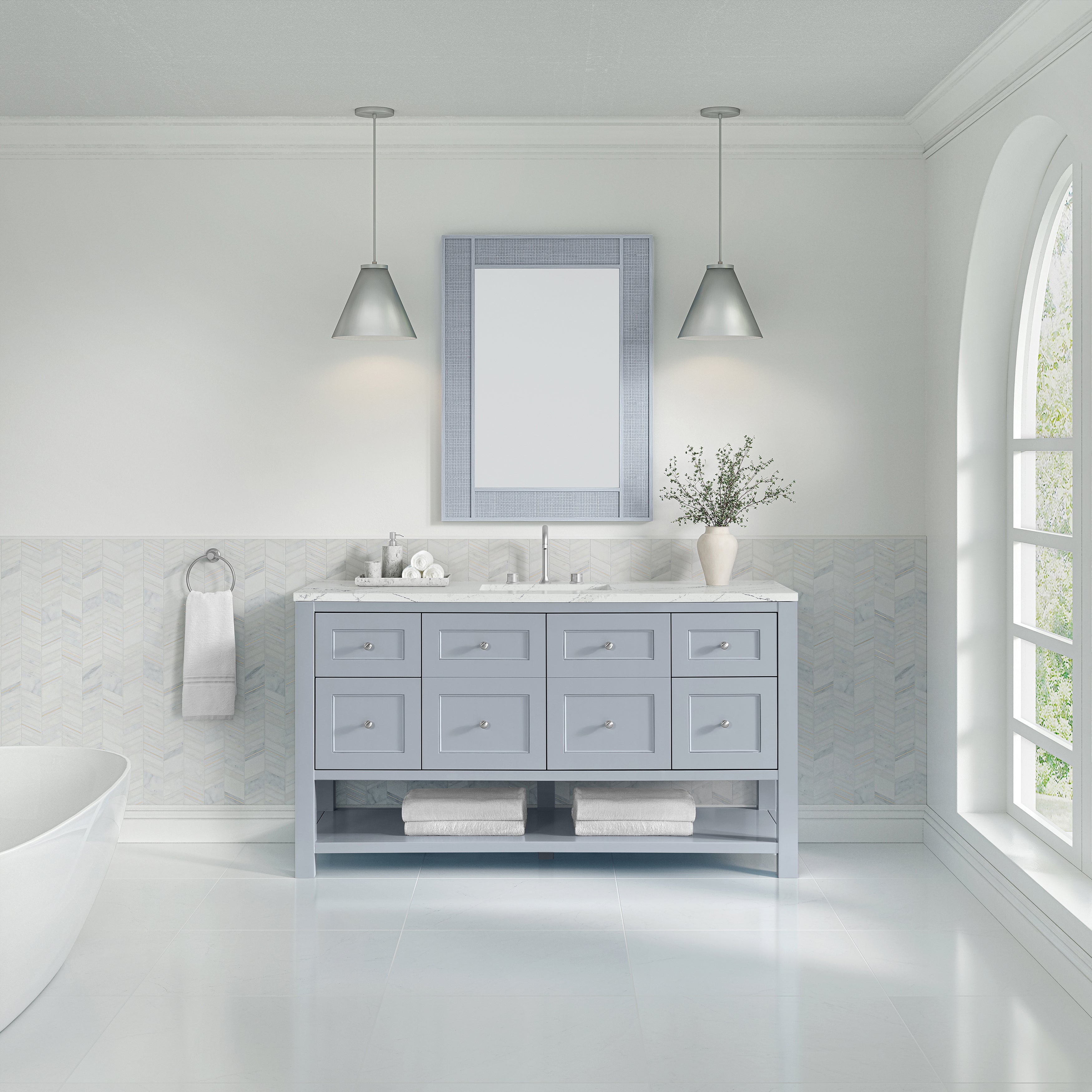 Serenity Blue / Ethereal Noctis - 3 Faucet Holes