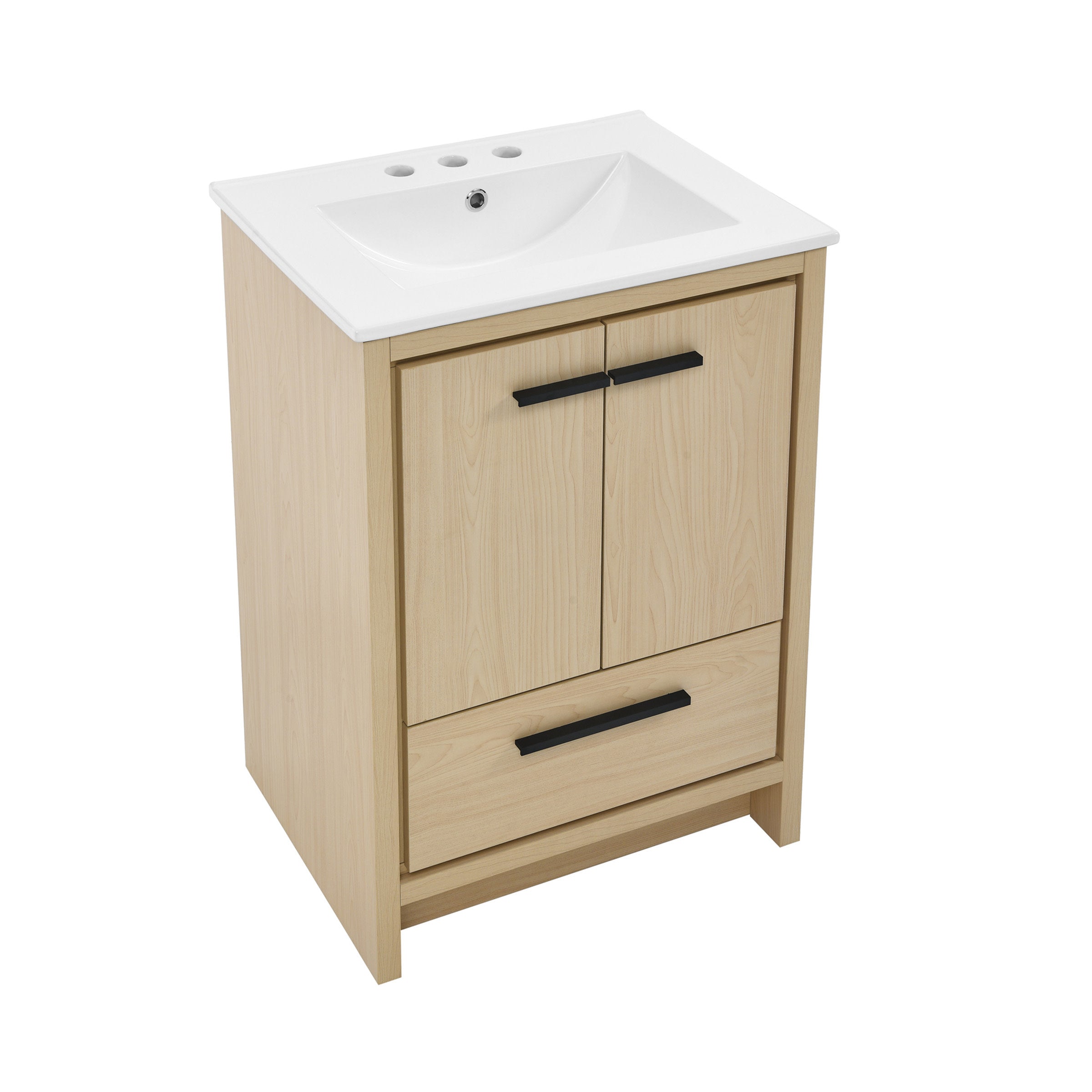 Natural Oak / White / 3-Hole